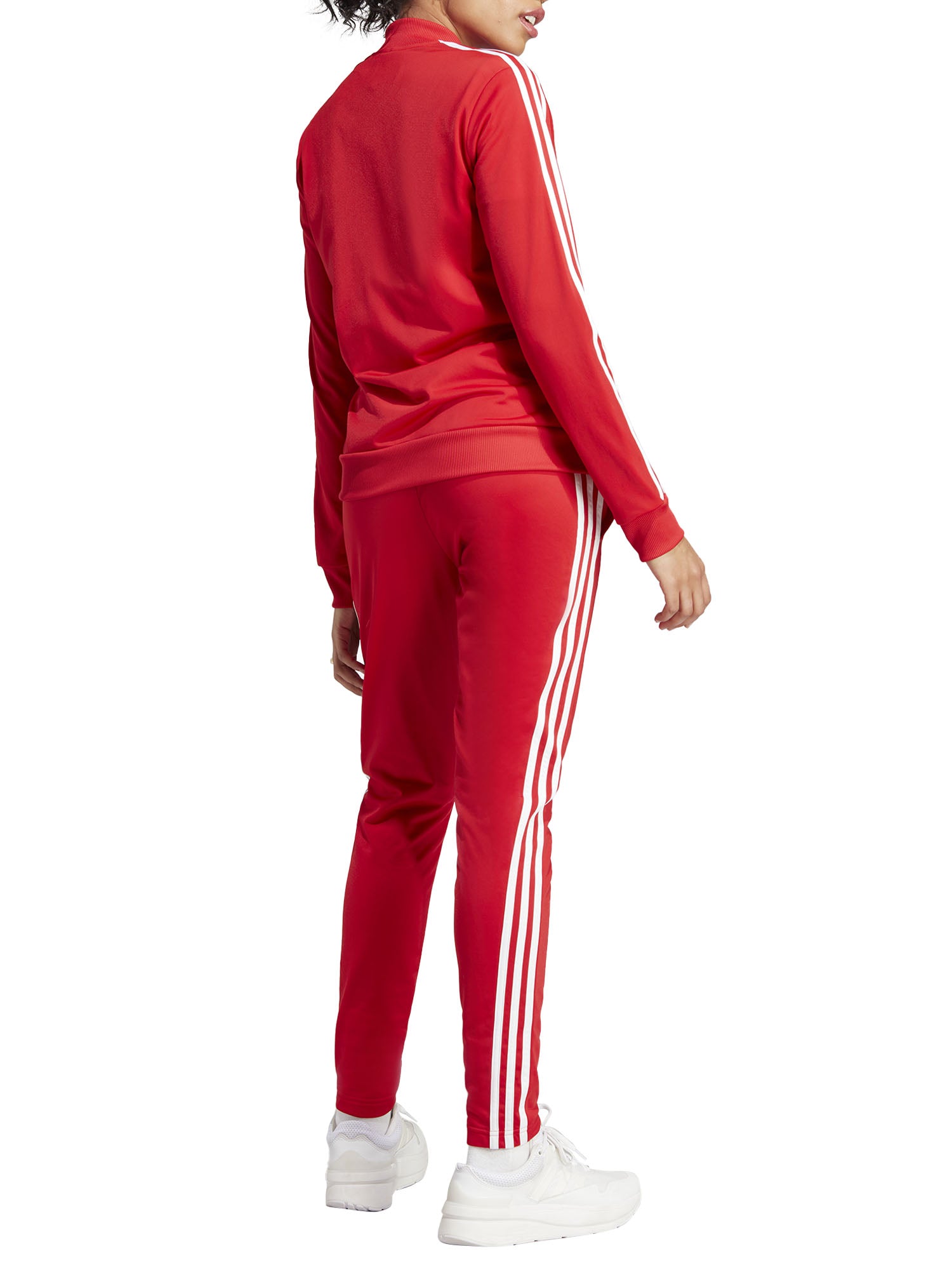 ADIDAS TUTA ESSENTIALS 3-STRIPES ROSSO