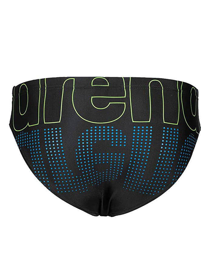 ARENA COSTUME BOY'S SWIM BRIEFS GRAPHIC BLACK