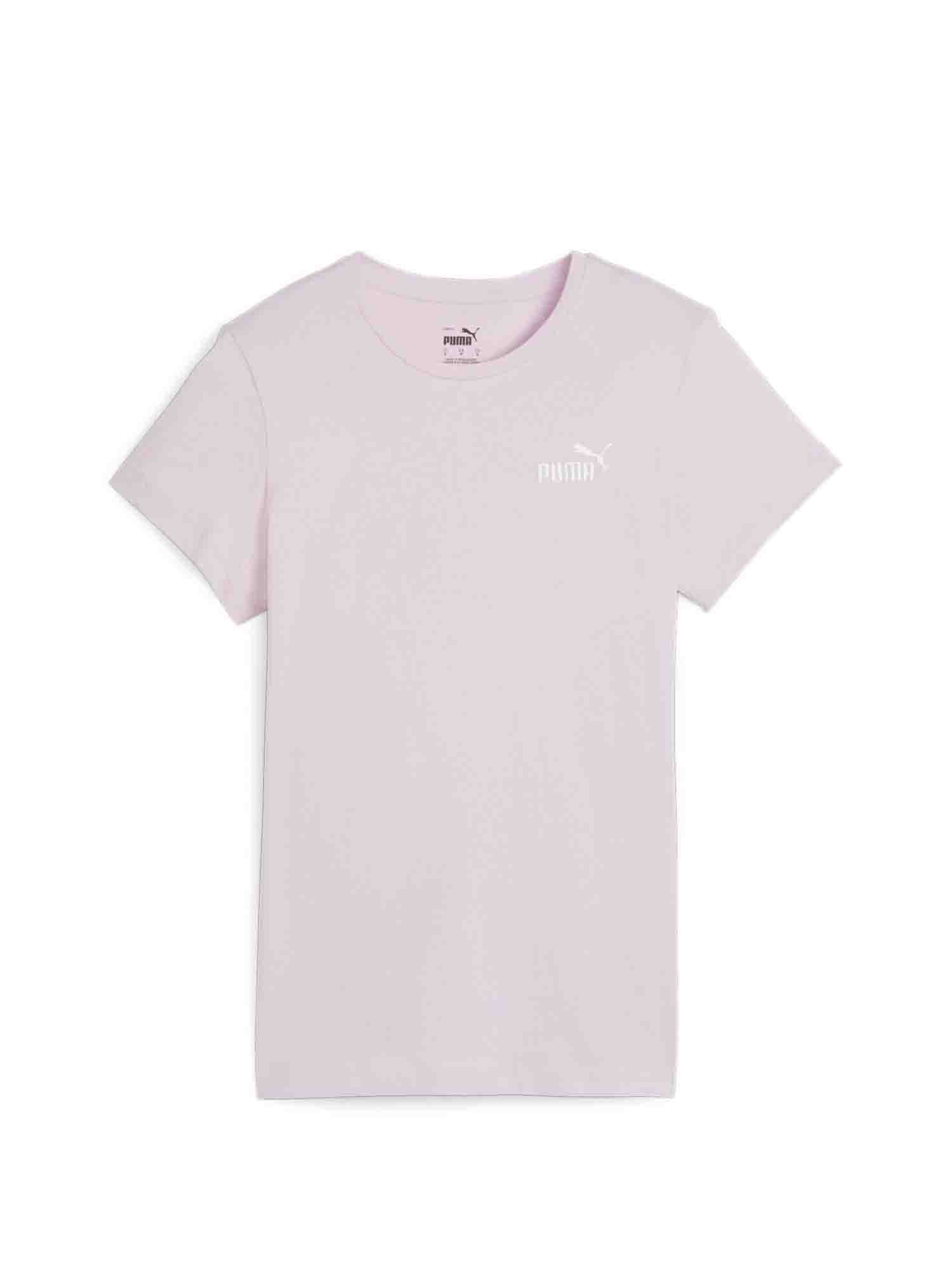 PUMA T-SHIRT ESSENTIALS EMBROIDERY GRAPE MIST