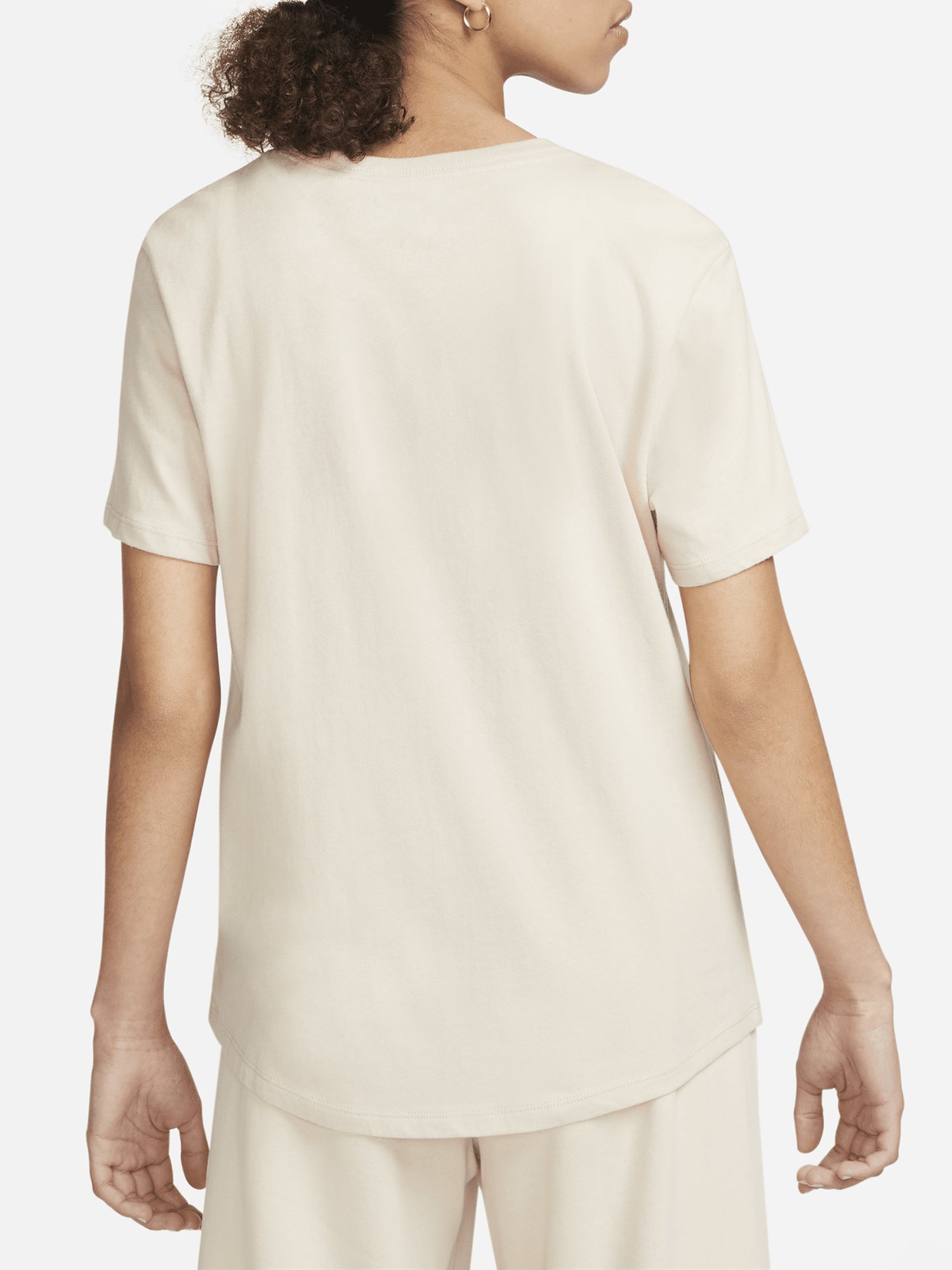 NIKE T-SHIRT MANICHE CORTE CLUB ESSENTIALS BEIGE