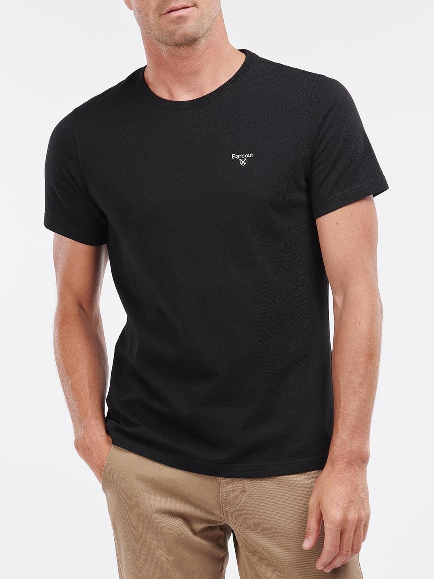 BARBOUR T-SHIRT ESSENTIAL SPORTS NERO