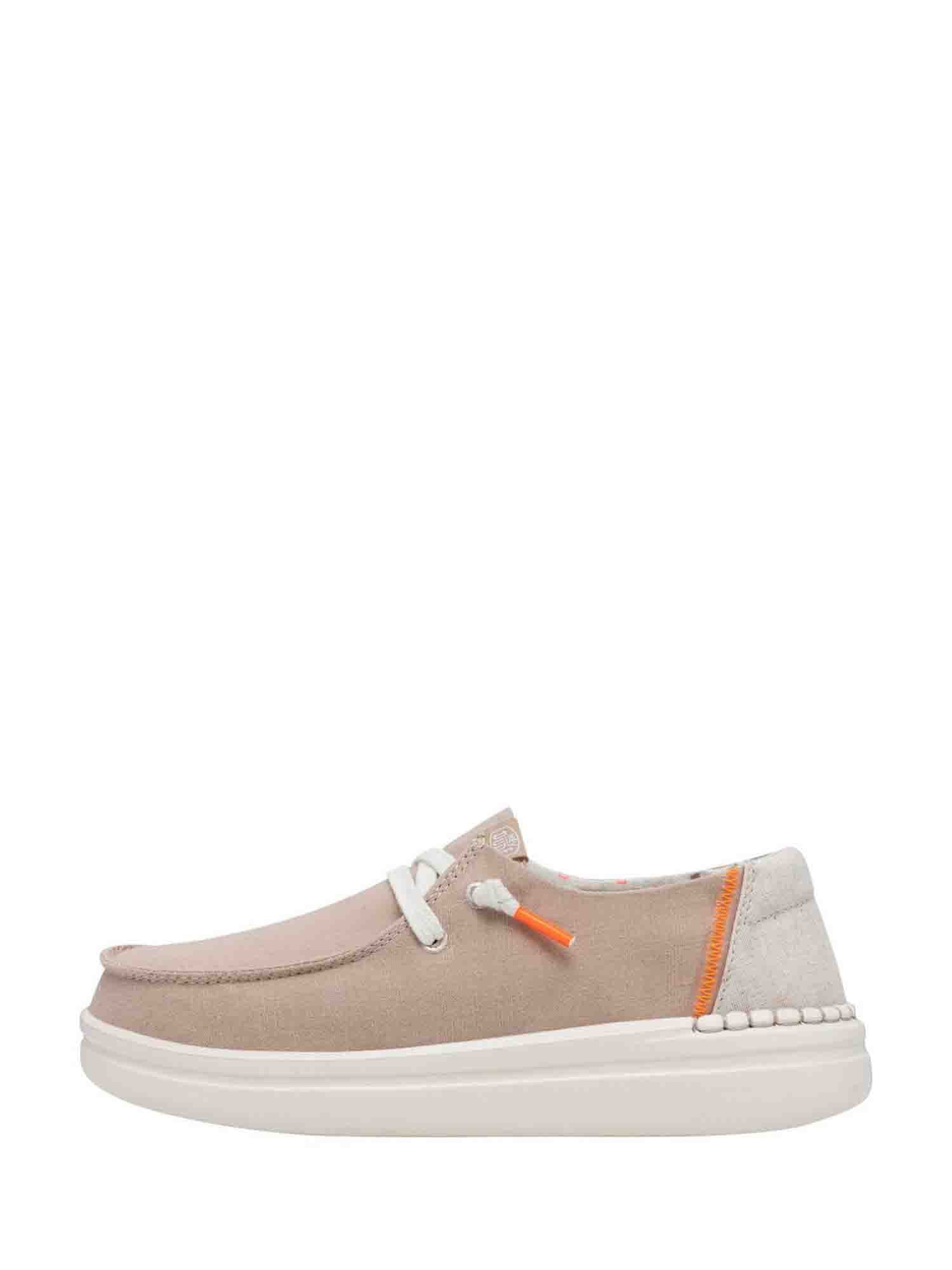 HEYDUDE WENDY RISE W MOCASSINO DONNA BEIGE