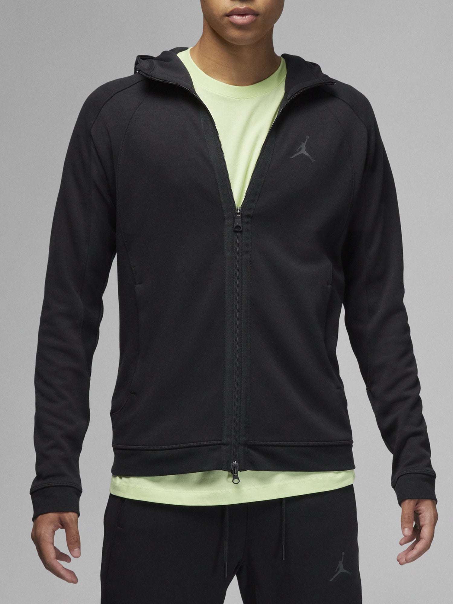 JORDAN FELPA FULL-ZIP DRI-FIT SPORT NERO