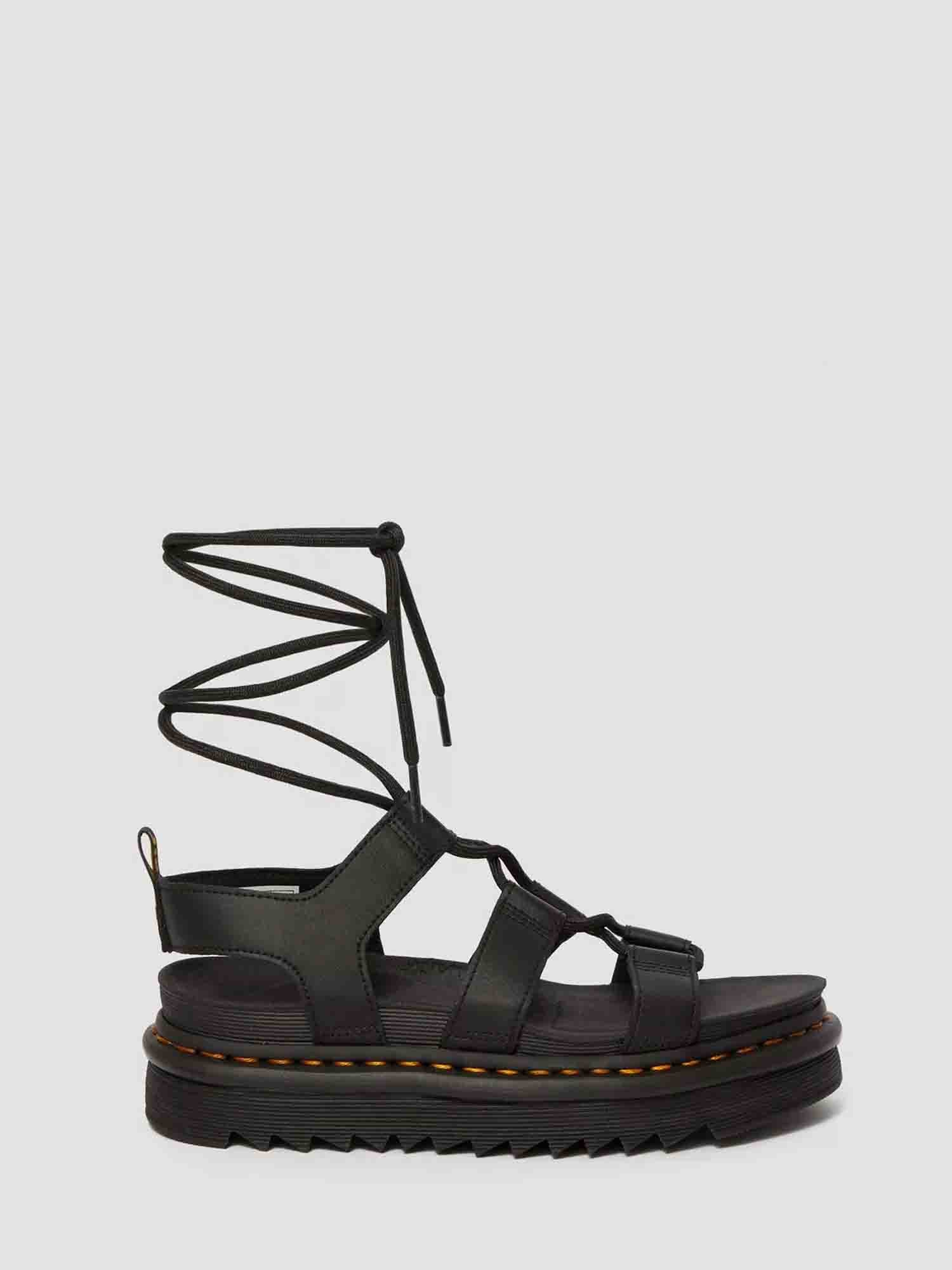 DR.MARTENS NARTILLA STILE GLADIATORE SANDALO NERO