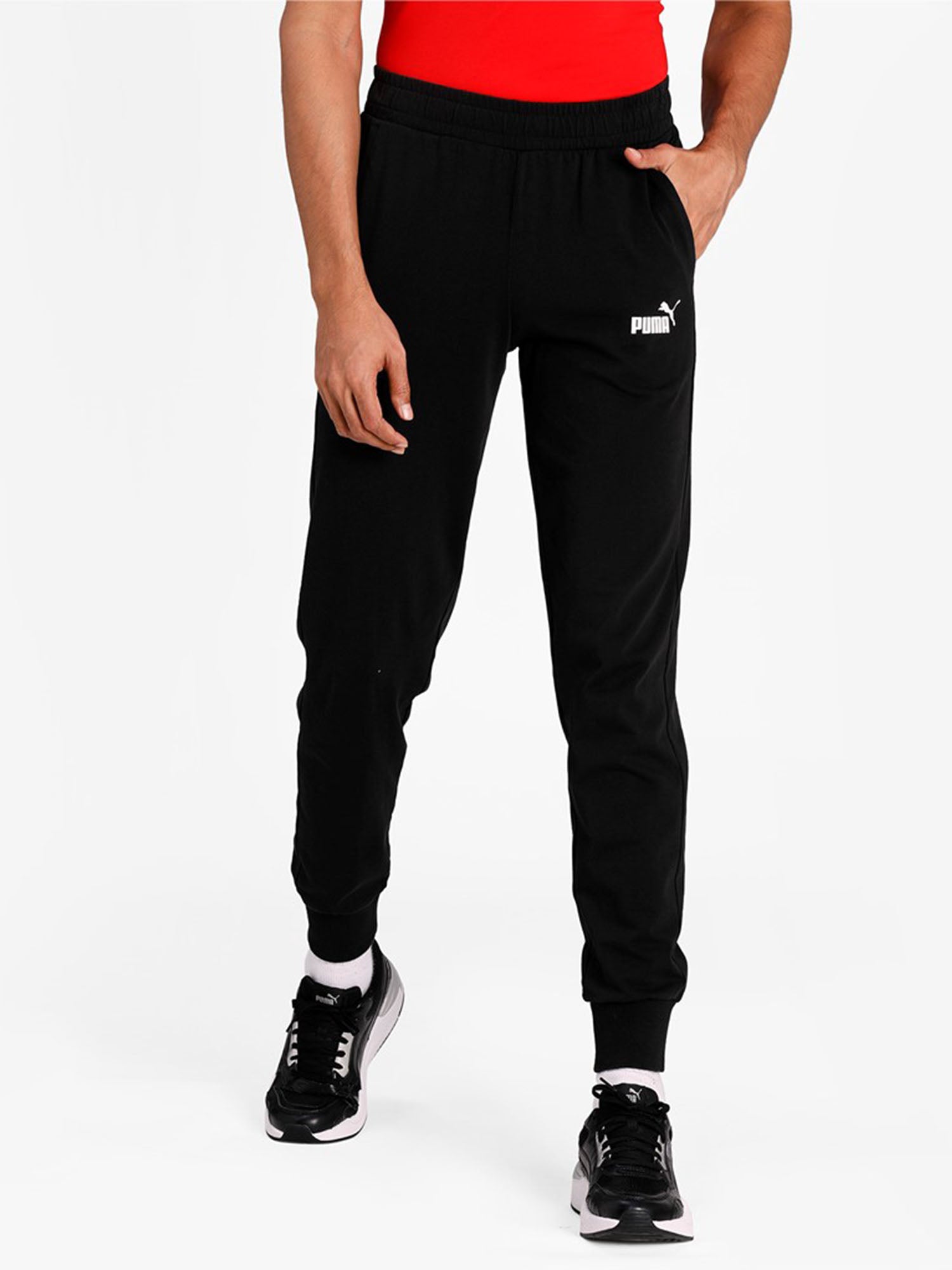 PUMA PANTALONI SPORTIVI ESS NERO