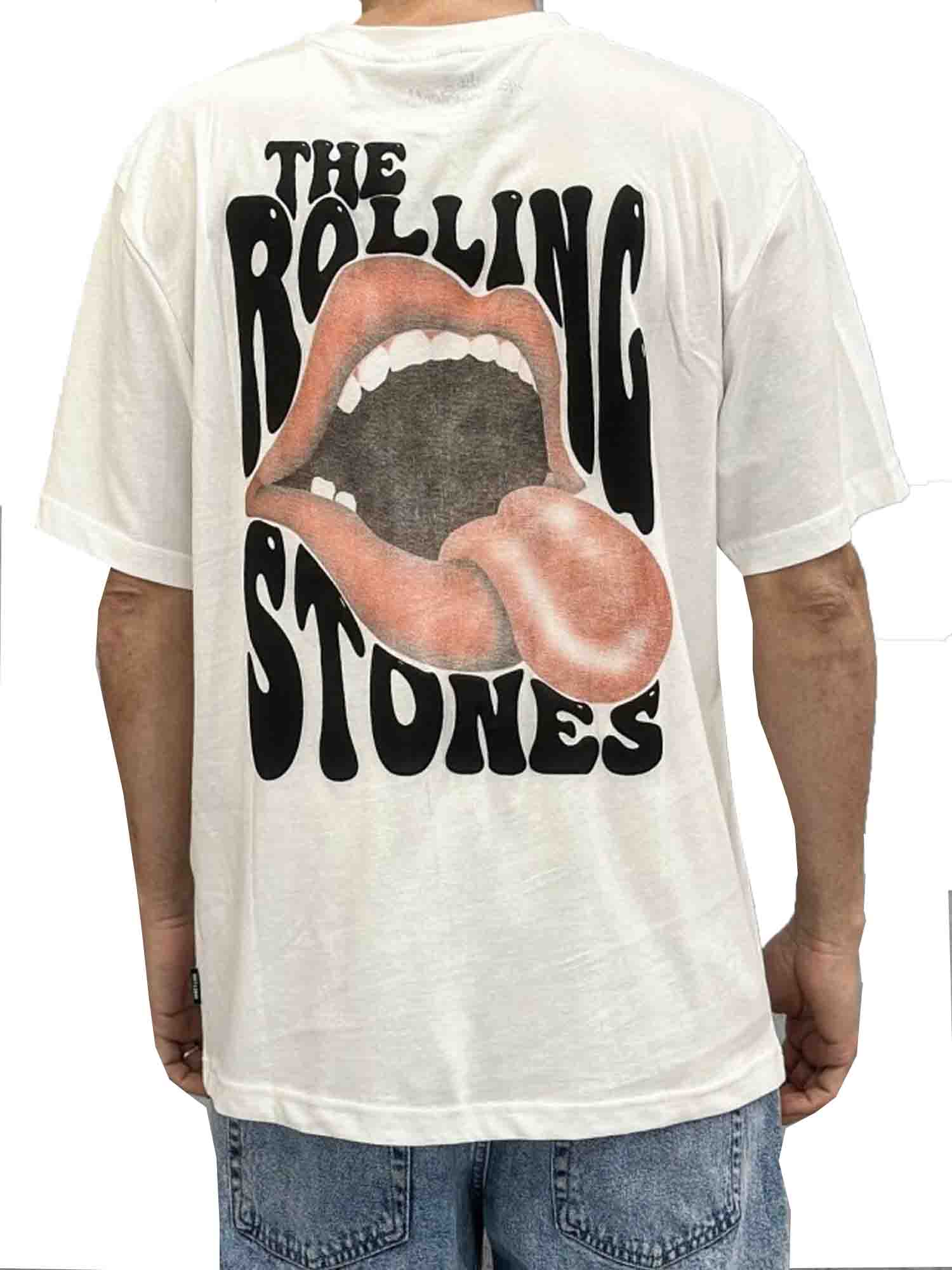 ONLY&SONS T-SHIRT THE ROLLING STONES BIANCO