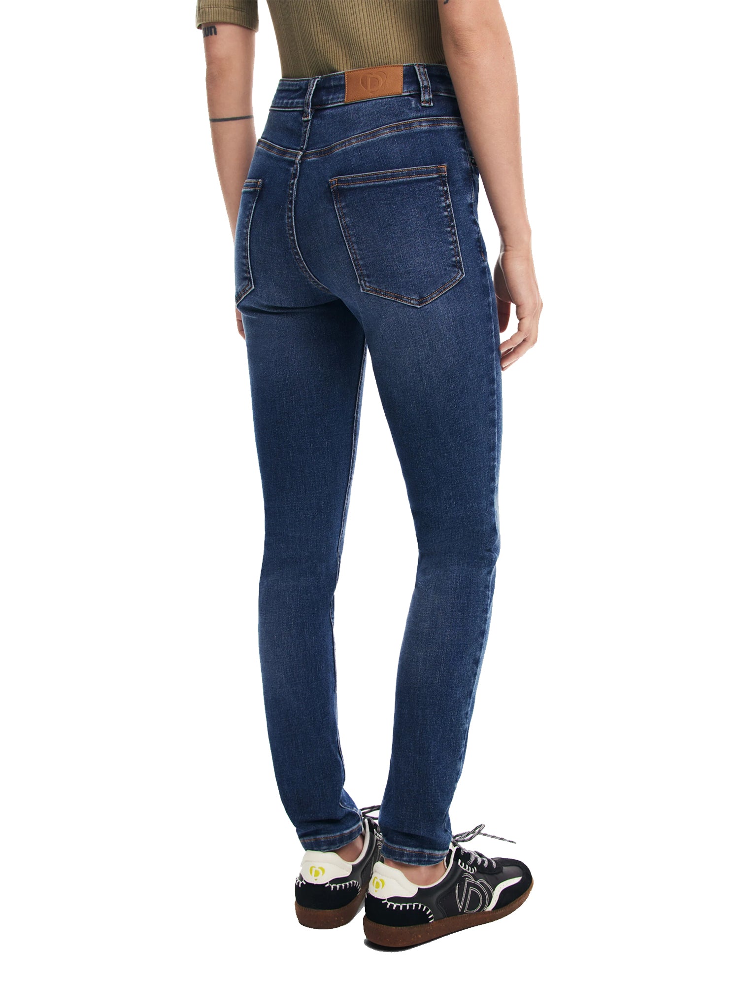 DESIGUAL JEANS DRITTI IN DENIM BLU