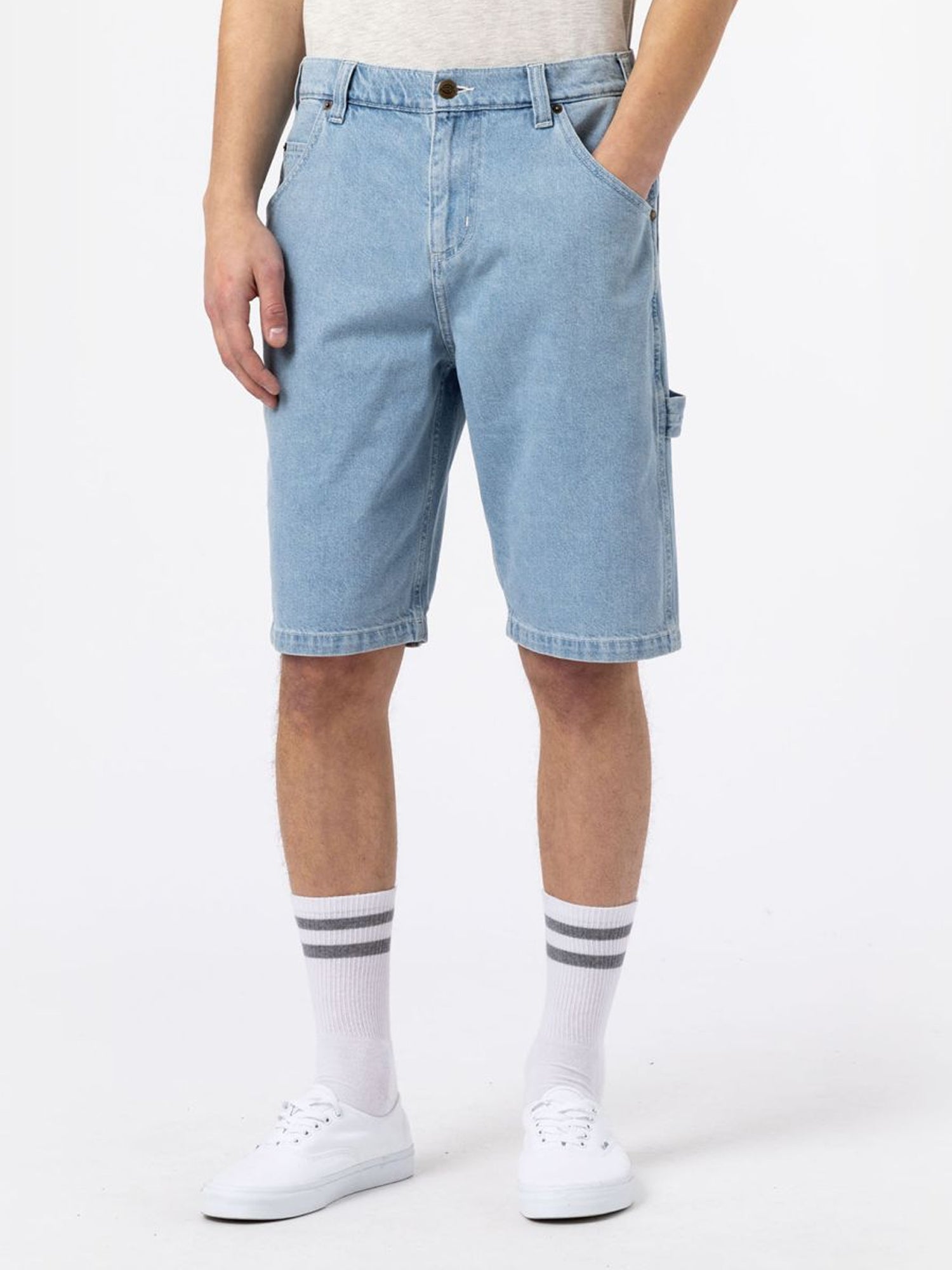 DICKIES SHORTS IN DENIM GARYVILLE BLU VINTAGE