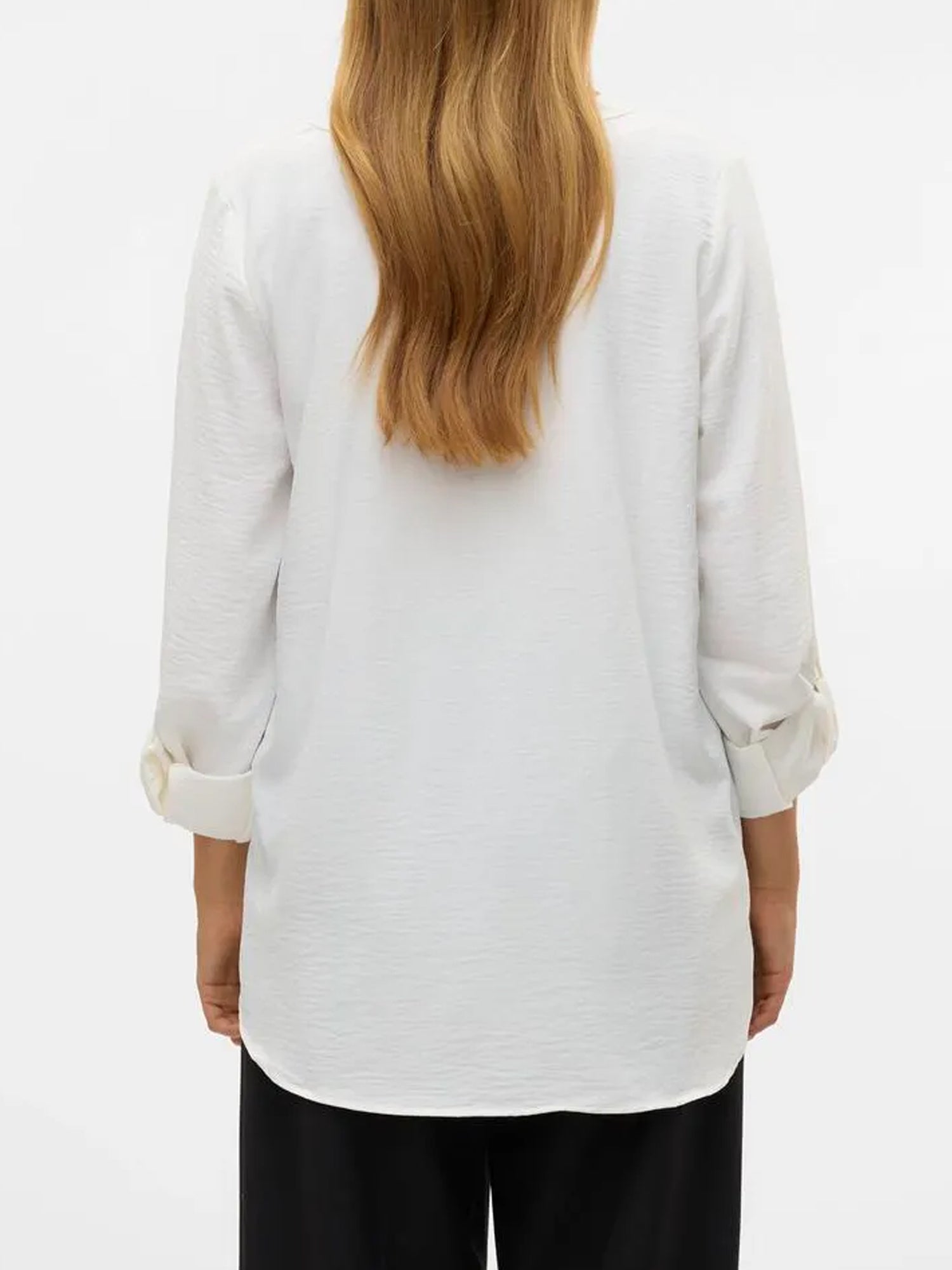 VERO MODA ANI BLUSA A MANICHE LUNGHE BIANCO