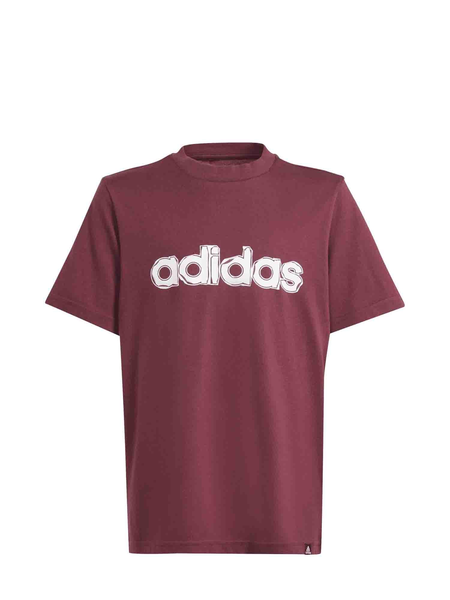 ADIDAS TABLE TEE FOLDED GRAPHIC T-SHIRT JUNIOR BORDEAUX