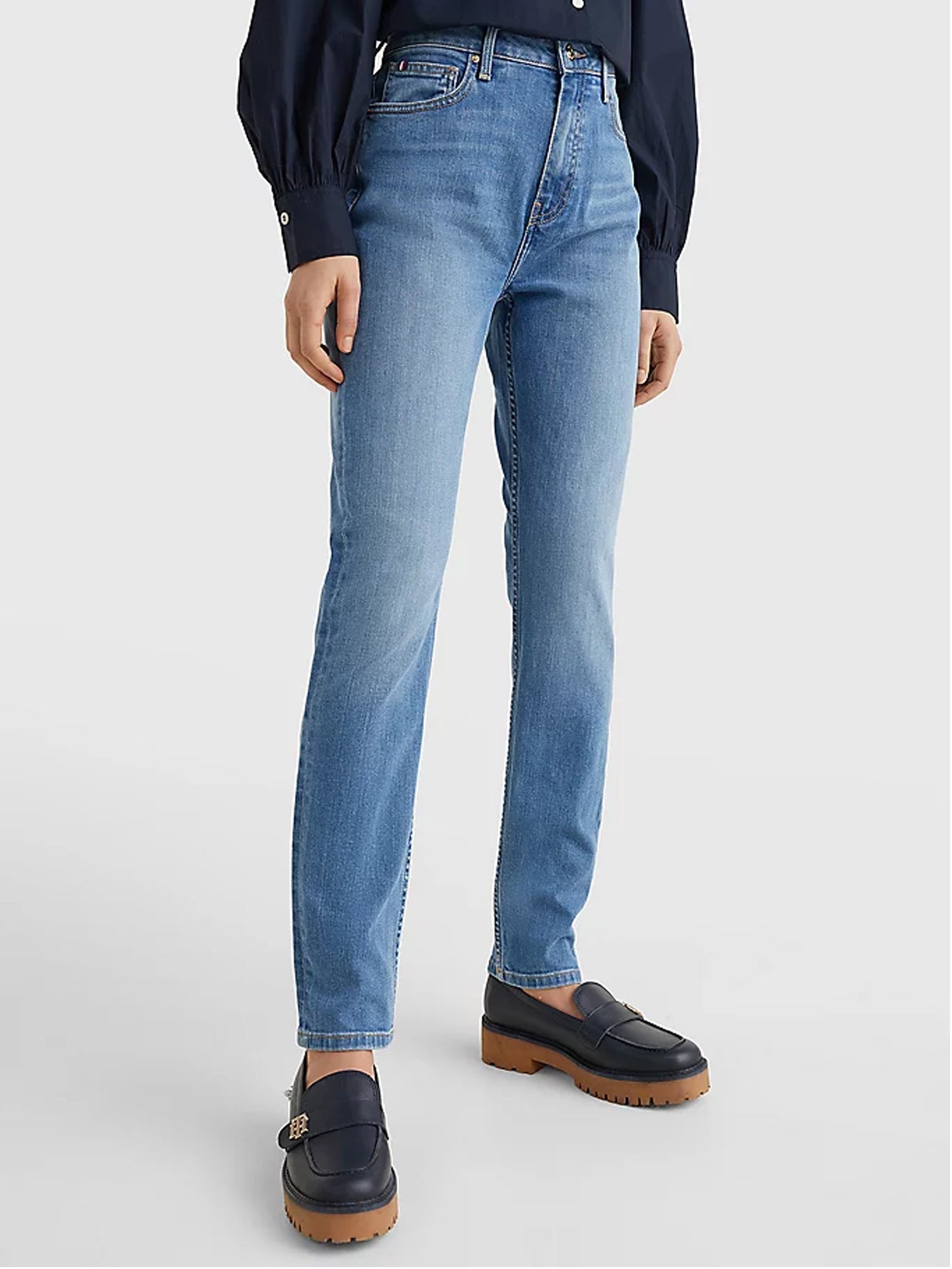 TOMMY HILFIGER JEANS STRAIGHT IN DENIM BLU