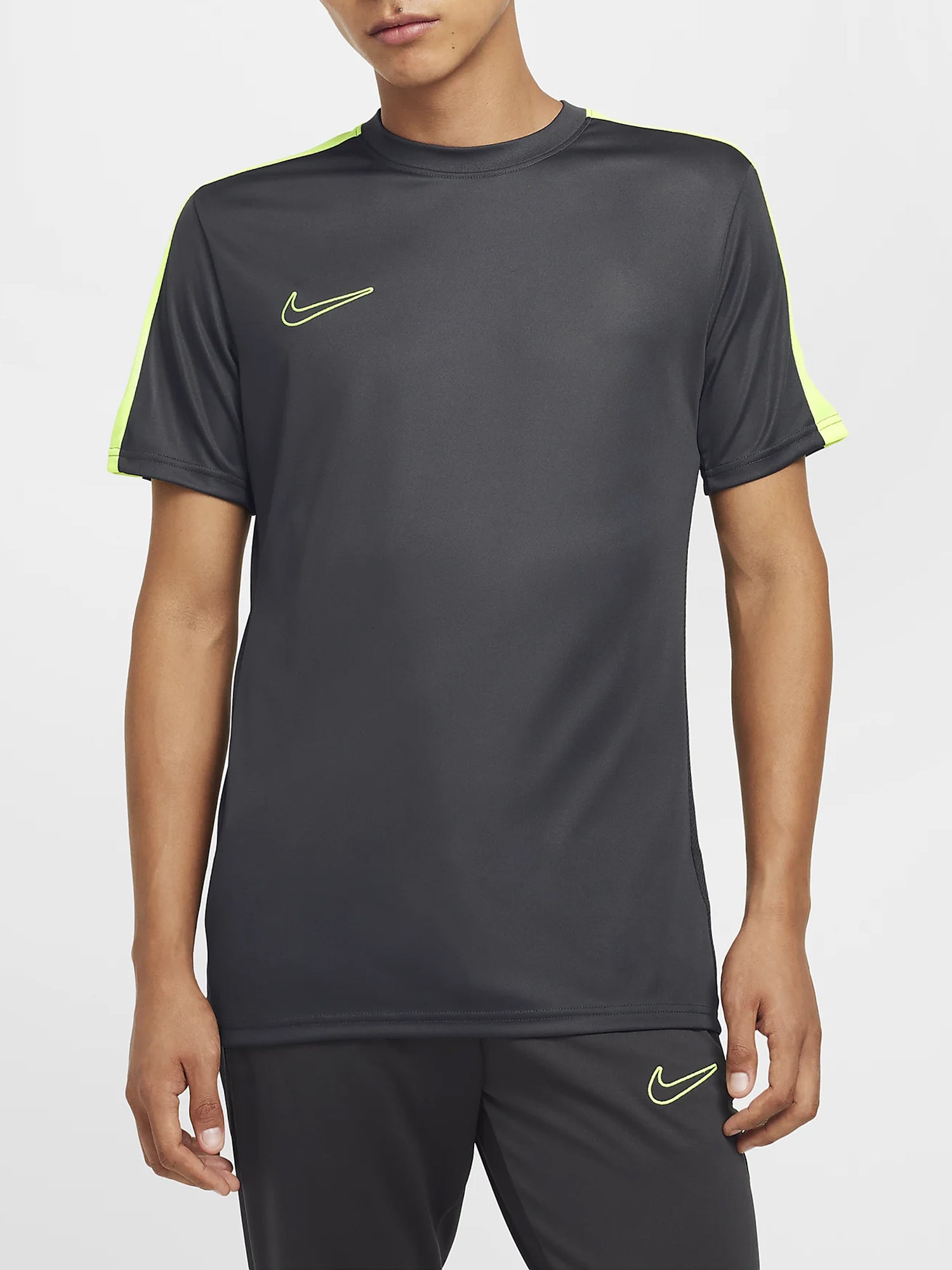 NIKE ACADEMY DRI-FIT T-SHIRT SPORTIVA GRIGIO