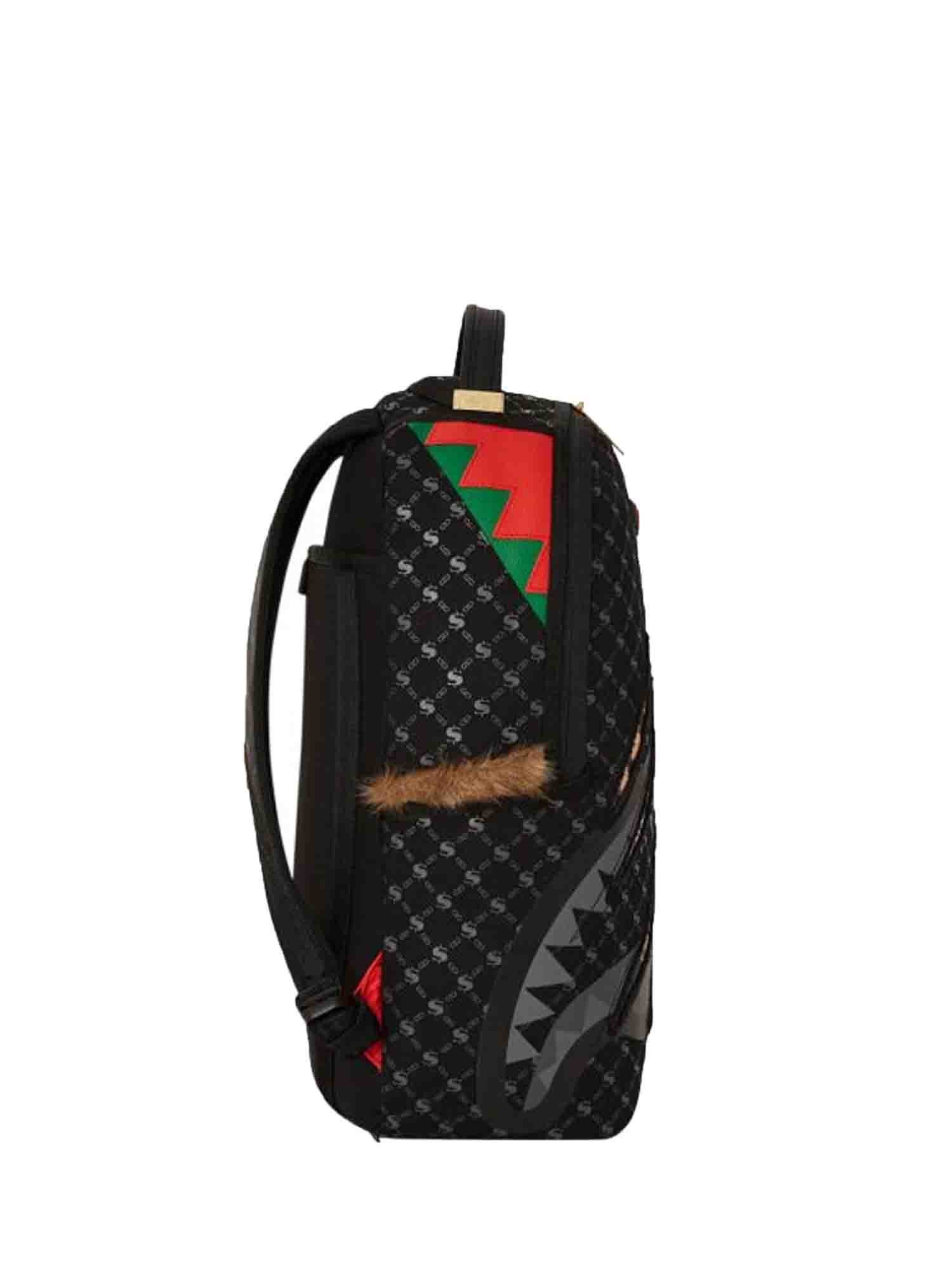 SPRAYGROUND TIGER SCRATCHER ZAINO NERO