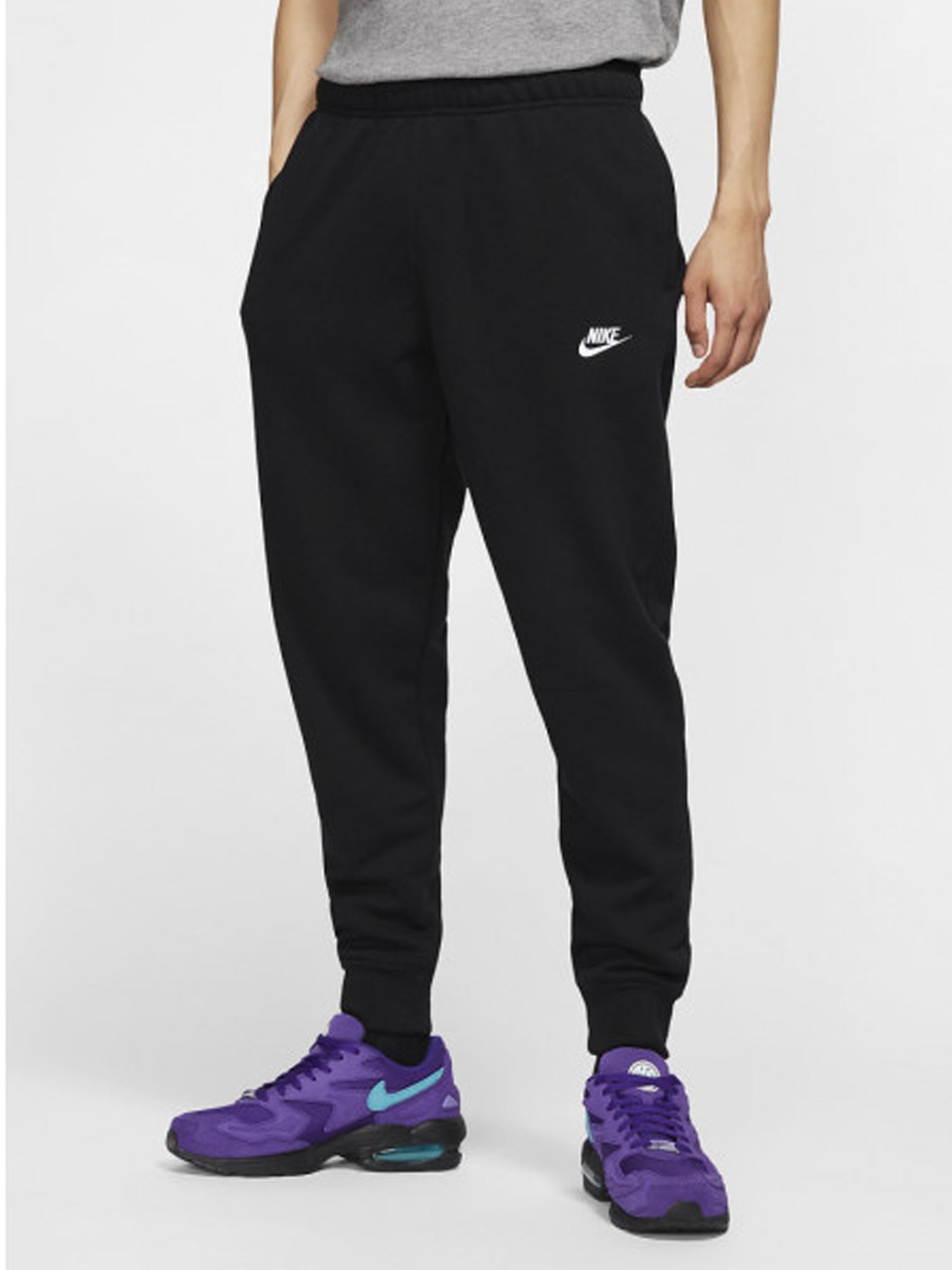 NIKE PANTALONI CLUB FNG C NERO