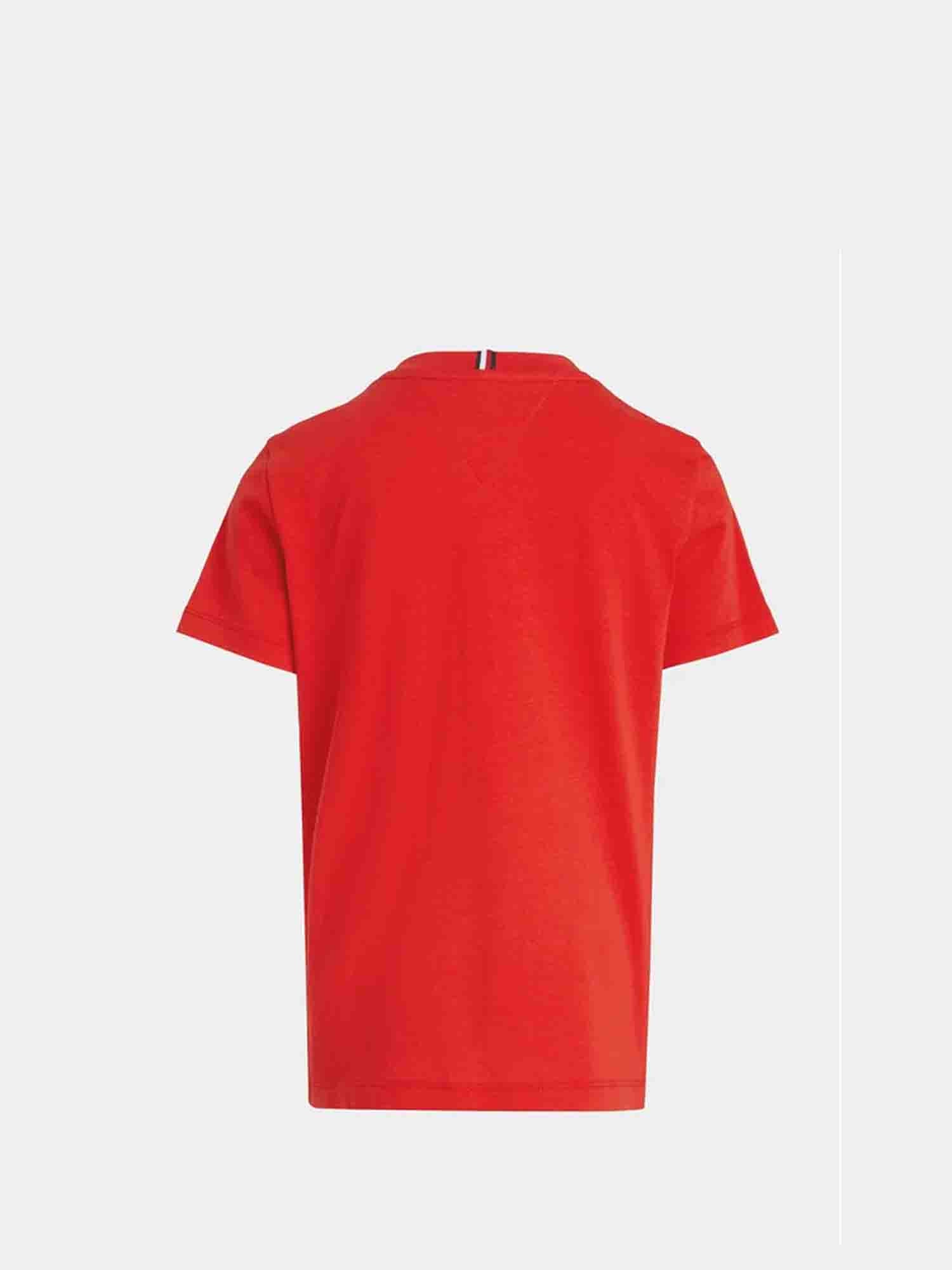 TOMMY HILFIGER T-SHIRT MONOTYPE DA RAGAZZO ROSSO