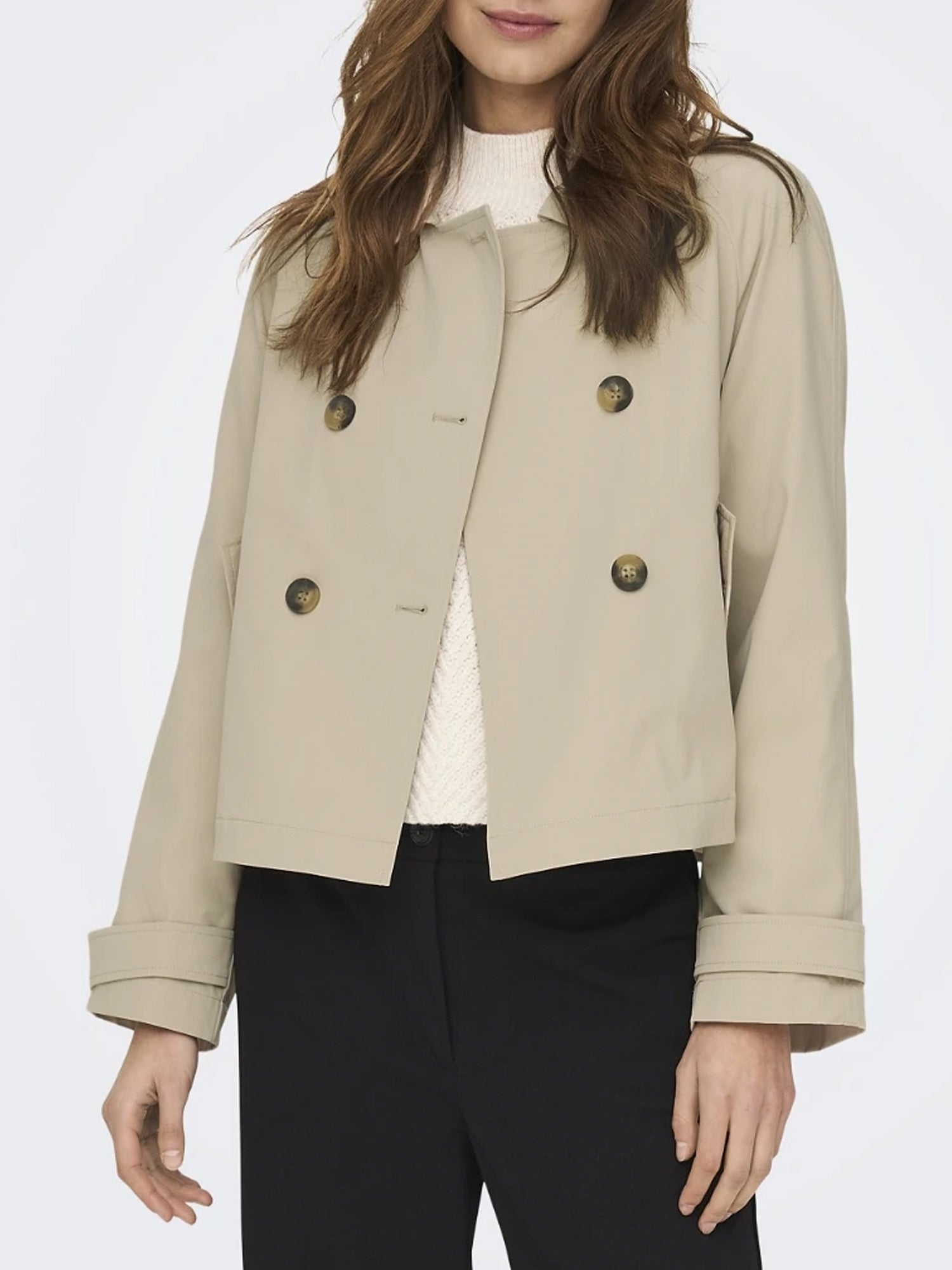 ONLY TRENCH CORTO APRIL BEIGE
