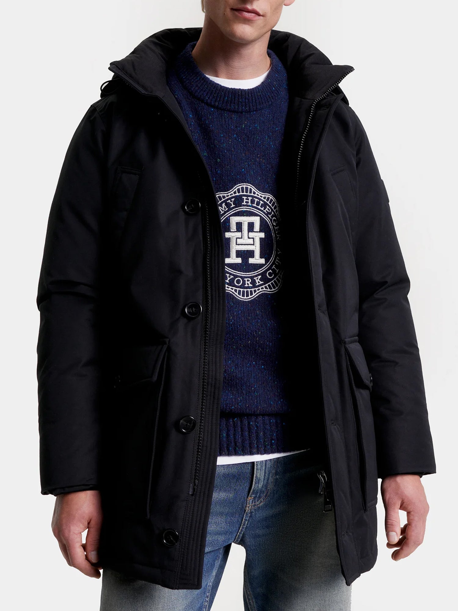 TOMMY HILFIGER PARKA ROCKIE NERO