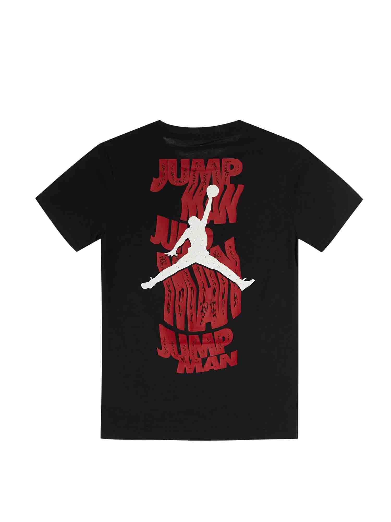 JORDAN MOTION JUMPMAN T-SHIRT RAGAZZO NERO