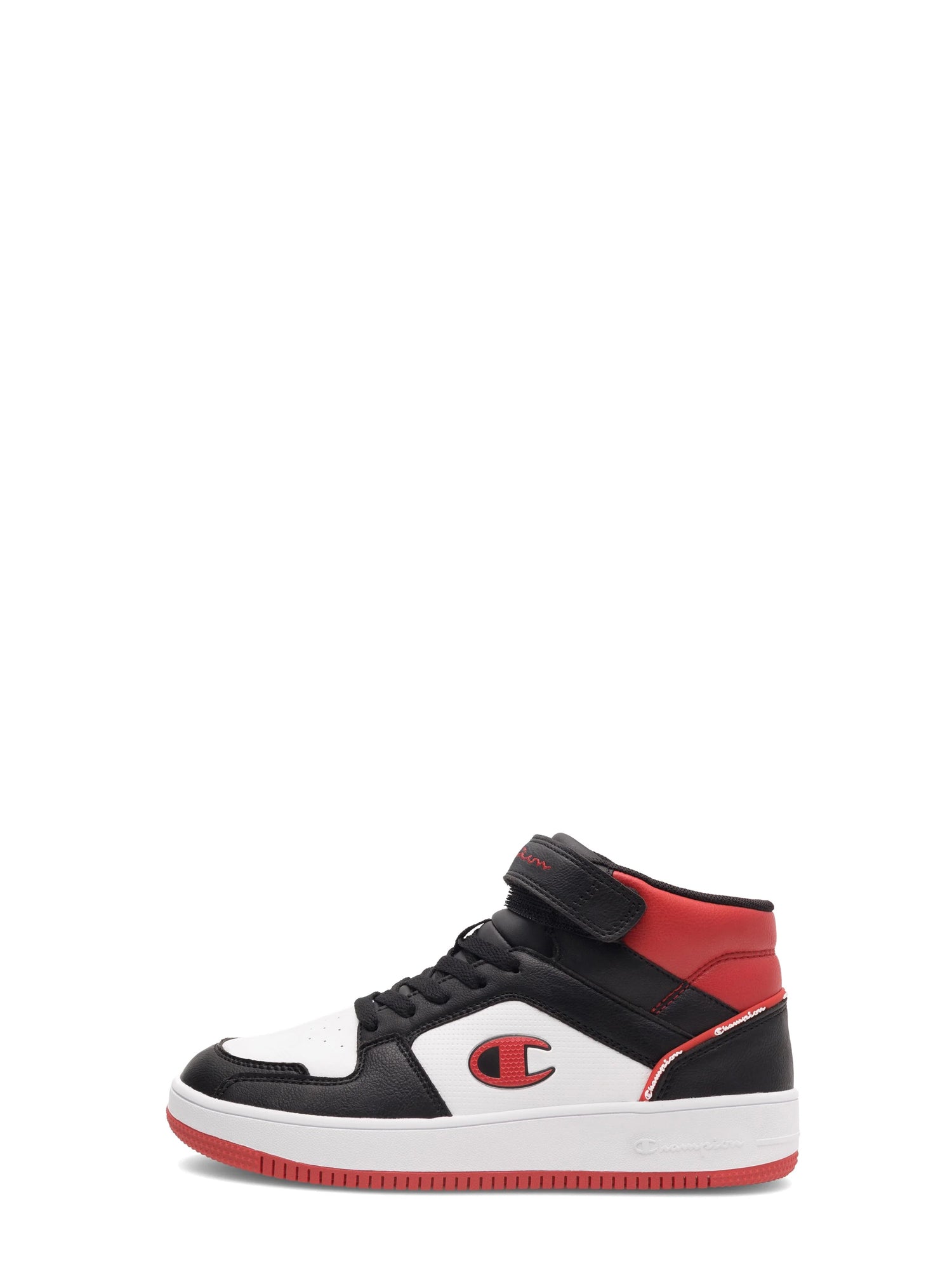 CHAMPION SNEAKERS REBOUND 2.0 MID JR NERO-ROSSO