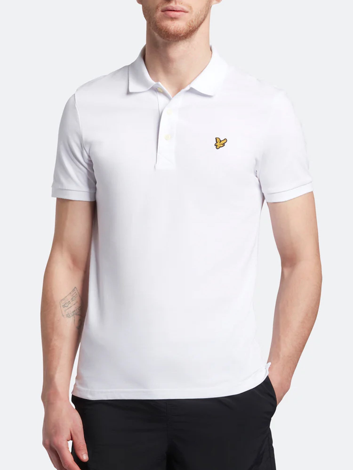 LYLE&SCOTT POLO PLAIN BIANCO