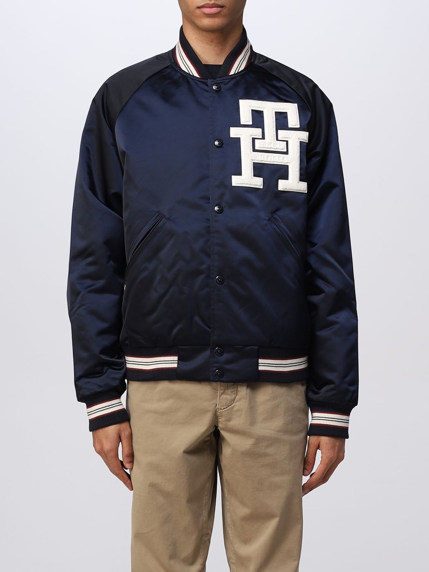 TOMMY HILFIGER GIACCA VARSITY BLU