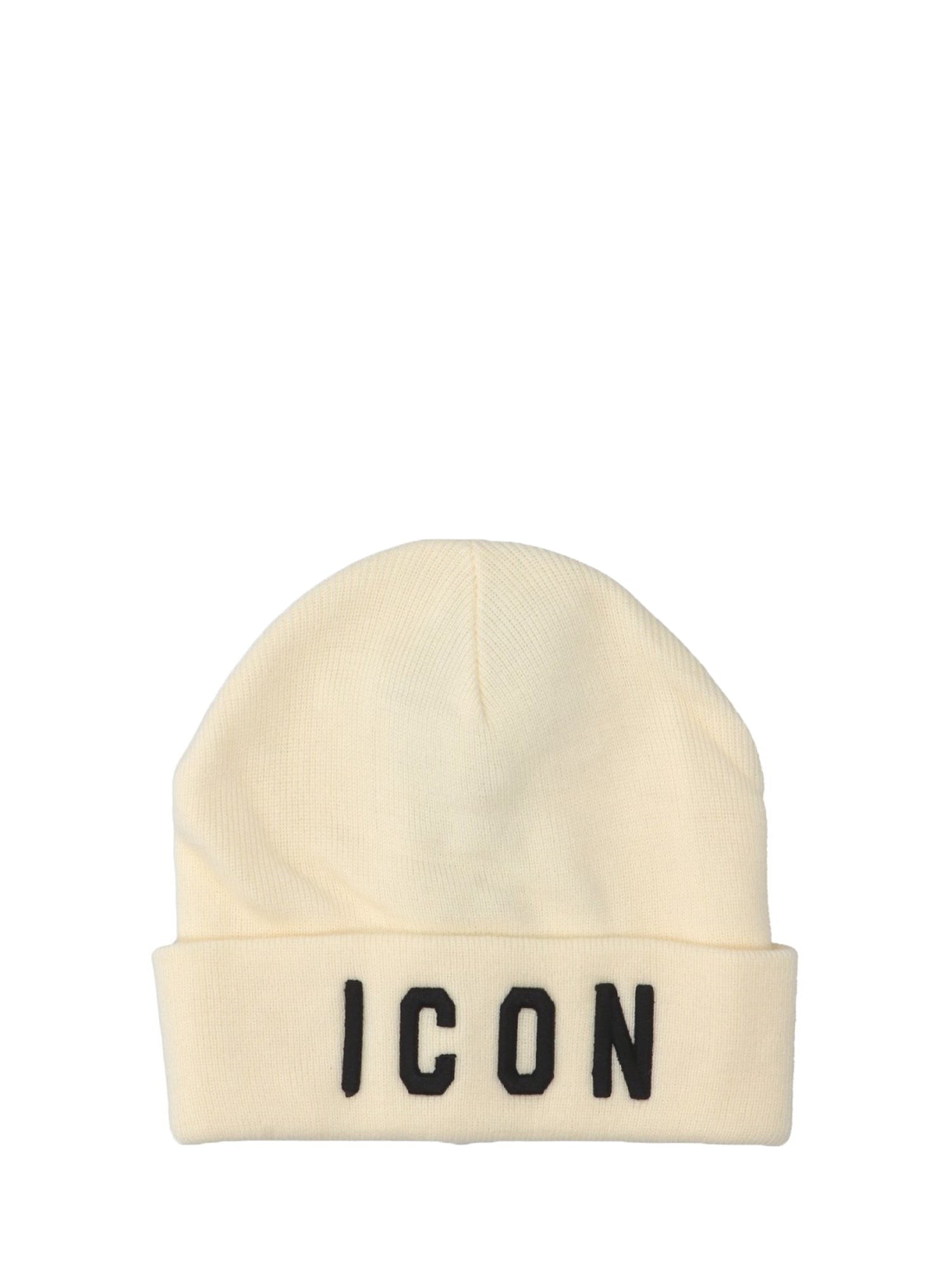 ICON CAPPELLO A MAGLIA LISCIO BIANCO SPENTO