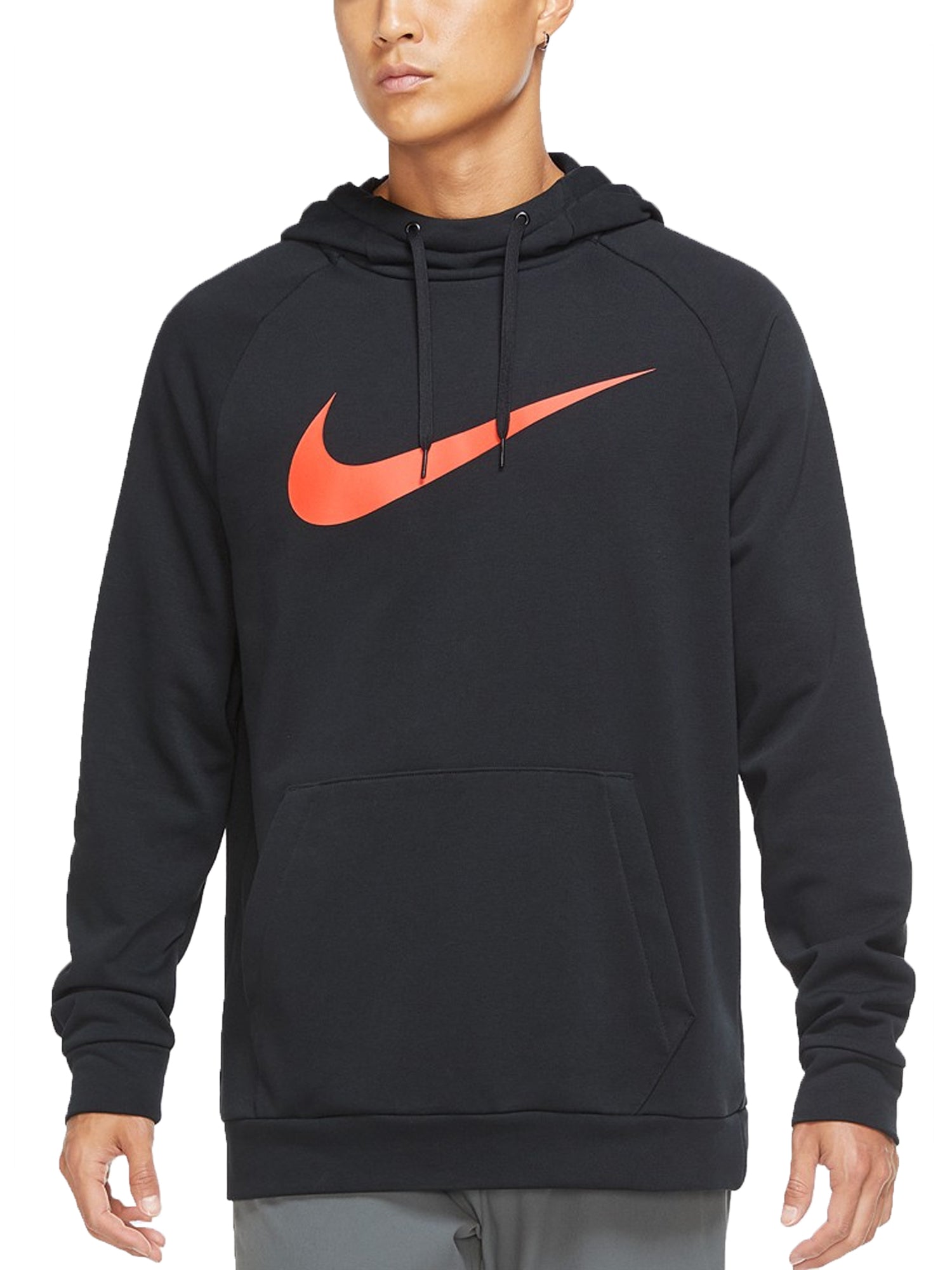 NIKE FELPA CON CAPPUCCIO DRI - FIT NERO