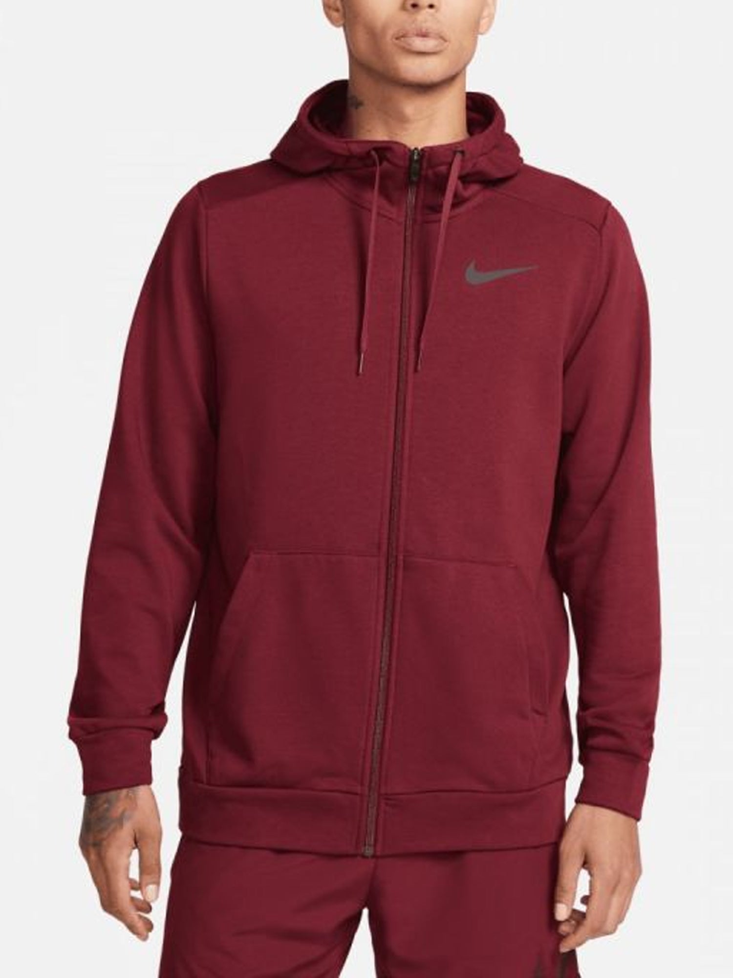 NIKE FELPA DRI-FIT CON CAPPUCCIO UOMO BORDEAUX