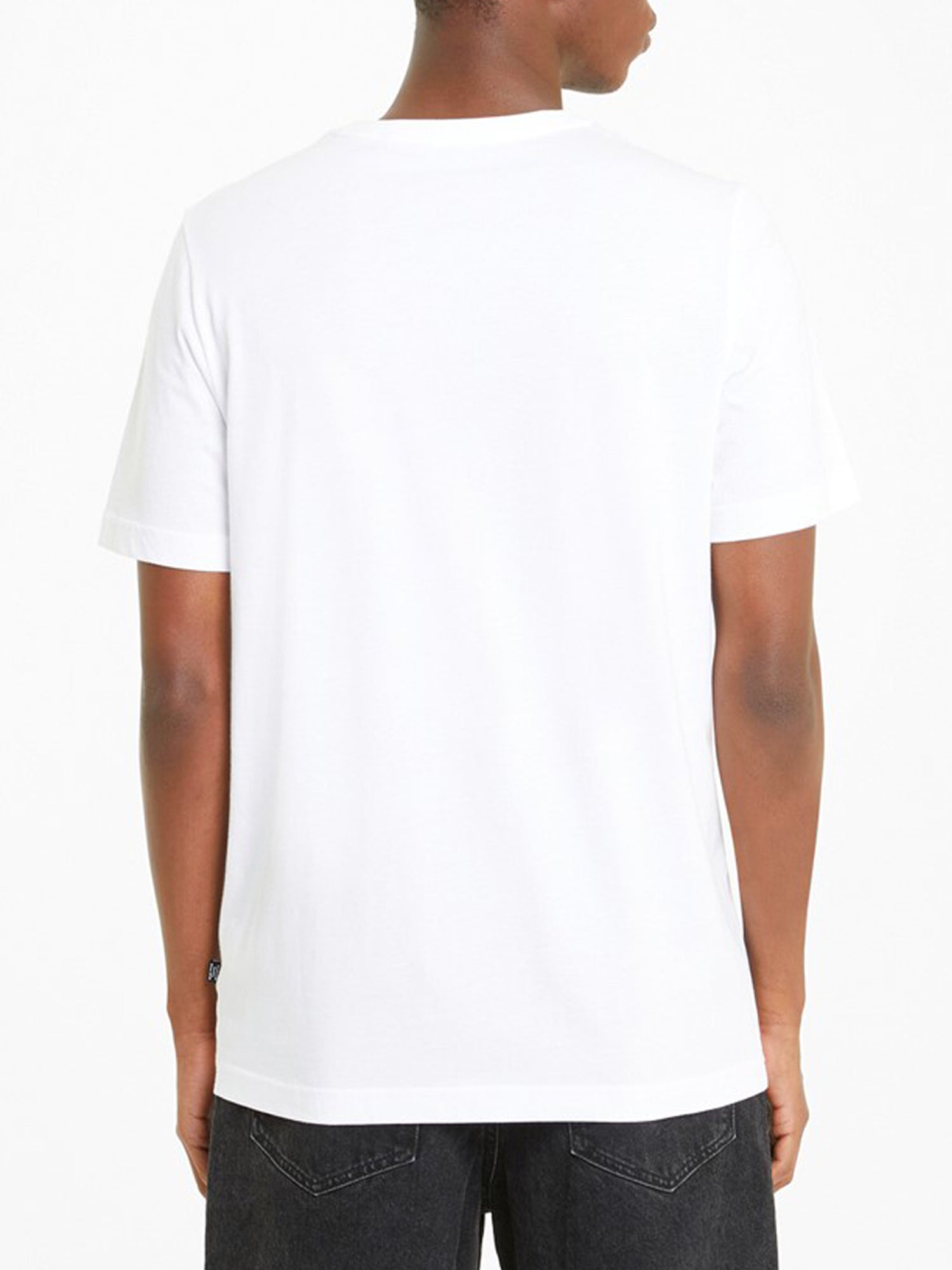 PUMA T-SHIRT CON PICCOLO LOGO ESSENTIALS BIANCO