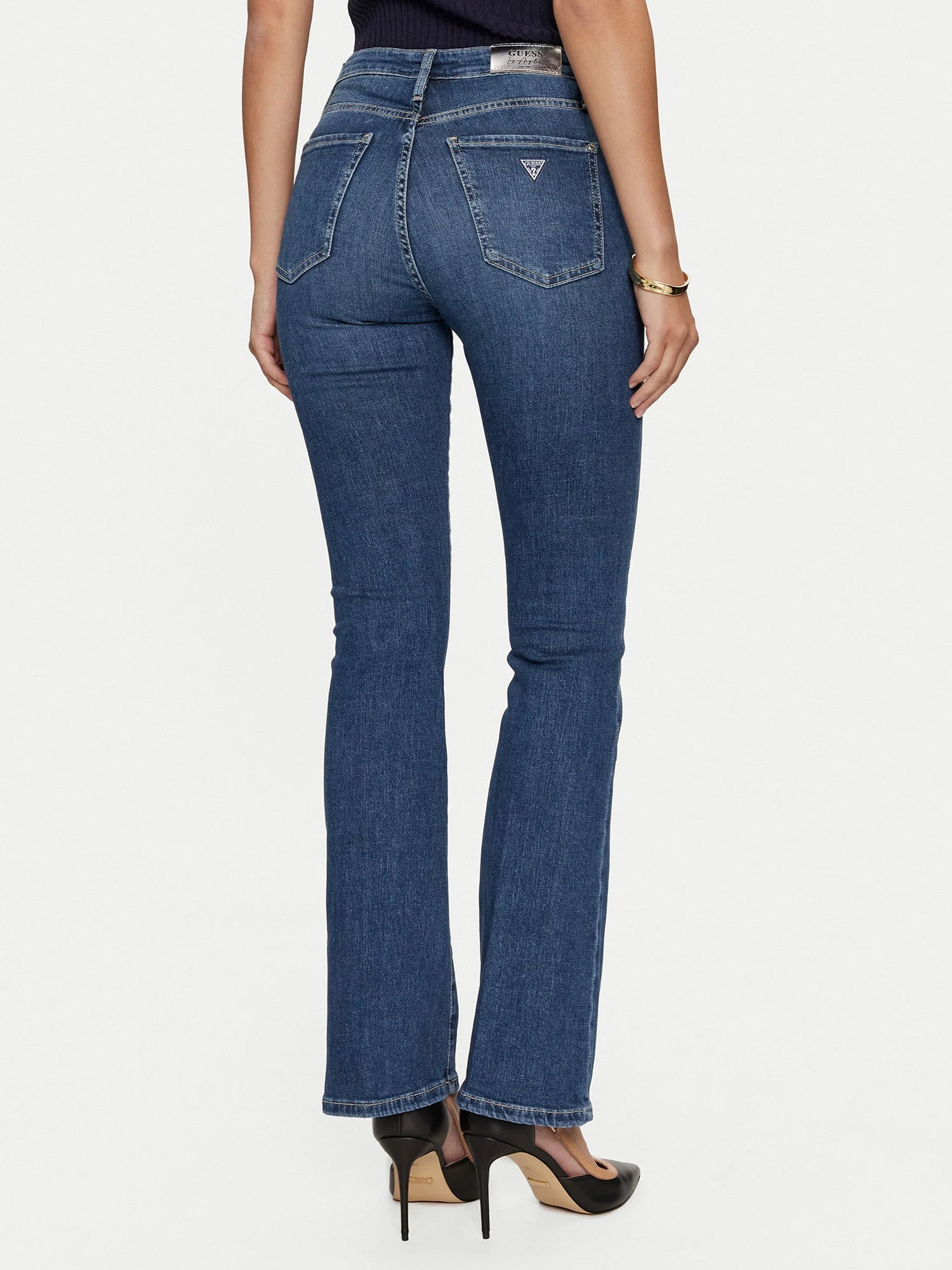 GUESS JEANS SEXY FLARE JEANS BLU SCURO