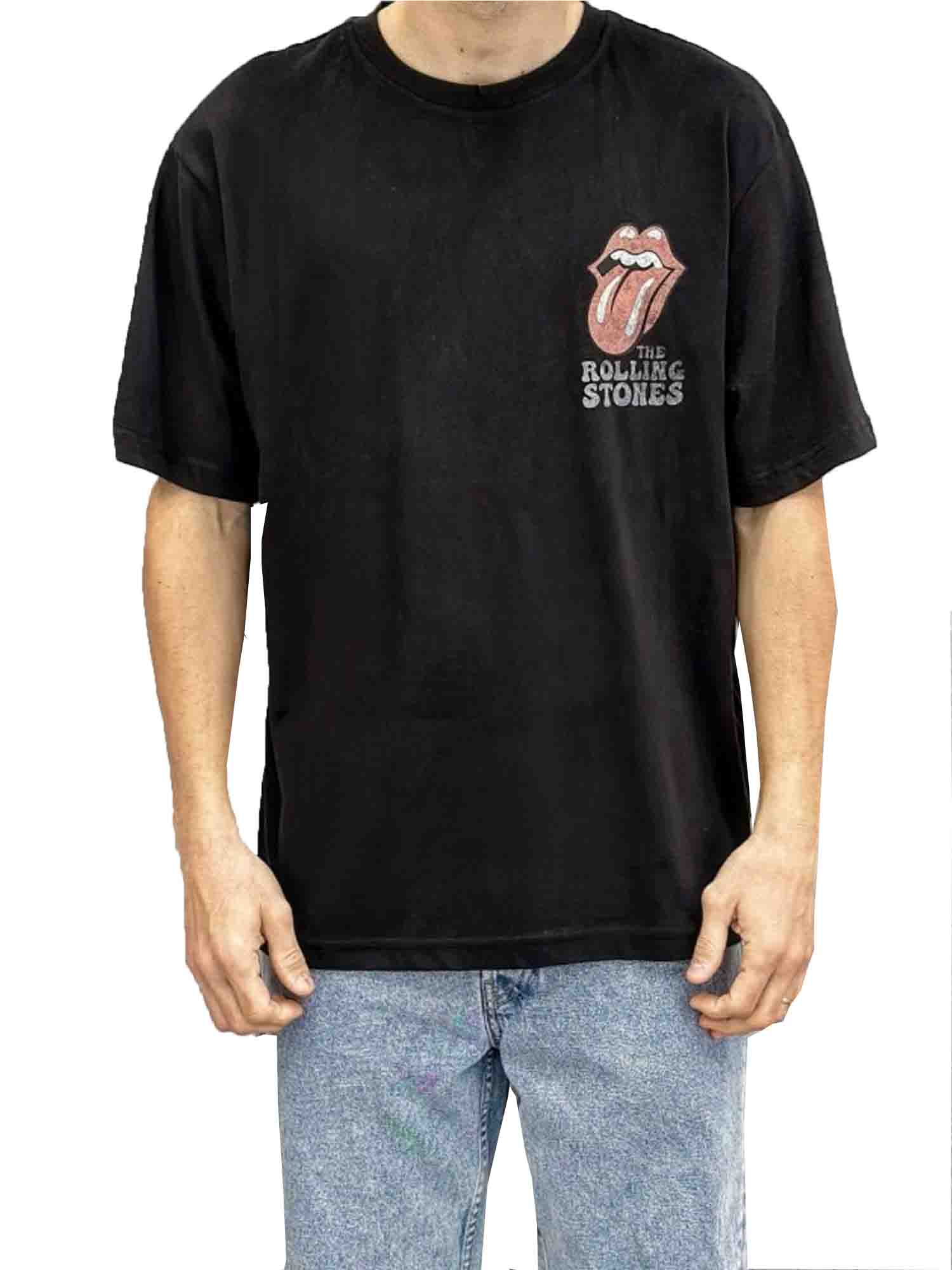 ONLY&SONS T-SHIRT THE ROLLING STONES NERO