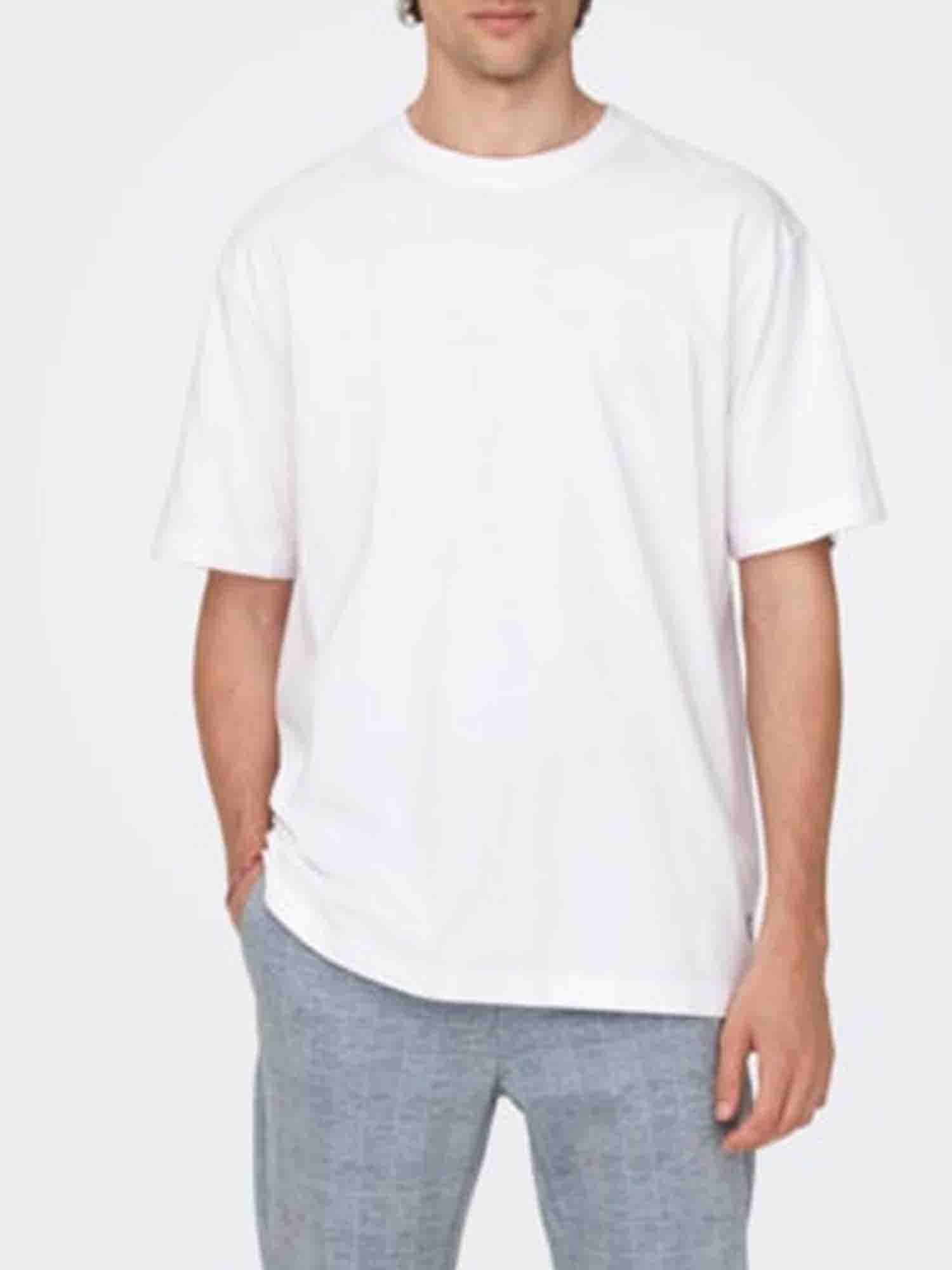 ONLY&SONS FRED T-SHIRT BIANCO