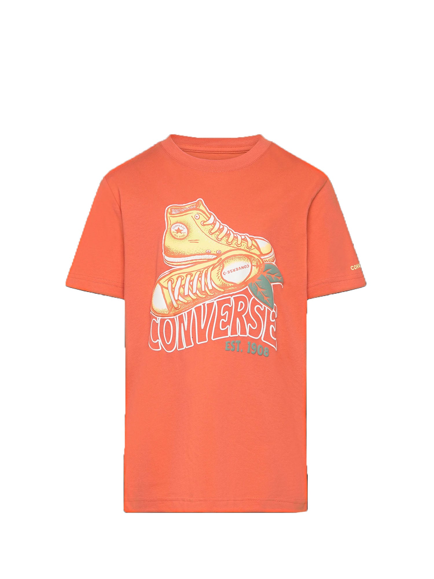 CONVERSE T-SHIRT SUN FRESH GFX ROSSO PALLIDO