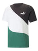 puma-t-shirt-power-cat-bianco-nero-verde