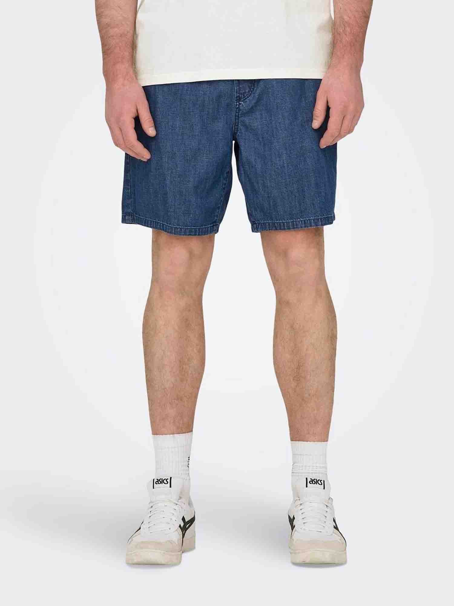 ONLY&SONS DALLAS SHORT MEDIUM BLU DENIM