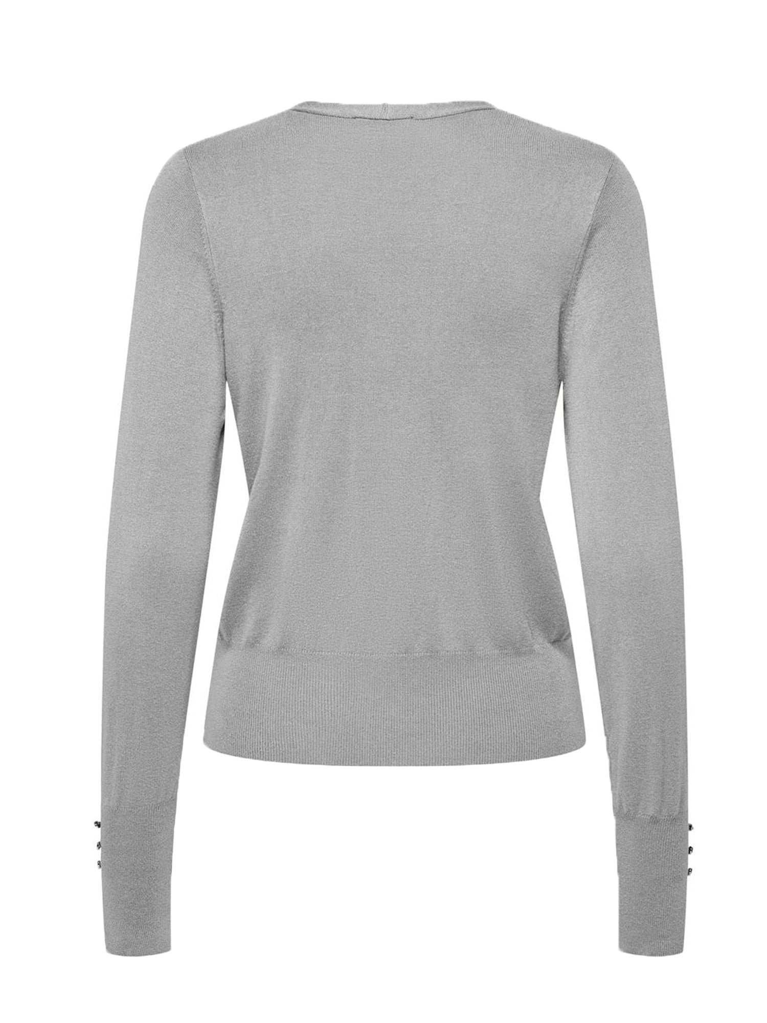 ONLY CARDIGAN VENICE LIFE V-NECK GRIGIO