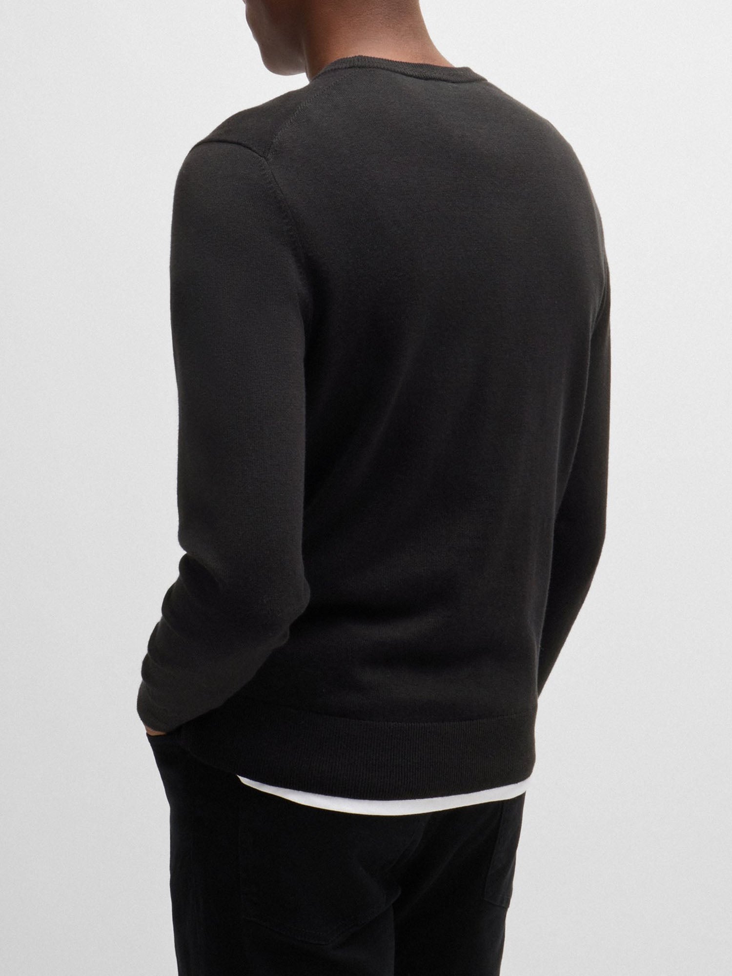 HUGO BOSS PULLOVER GIROCOLLO NERO