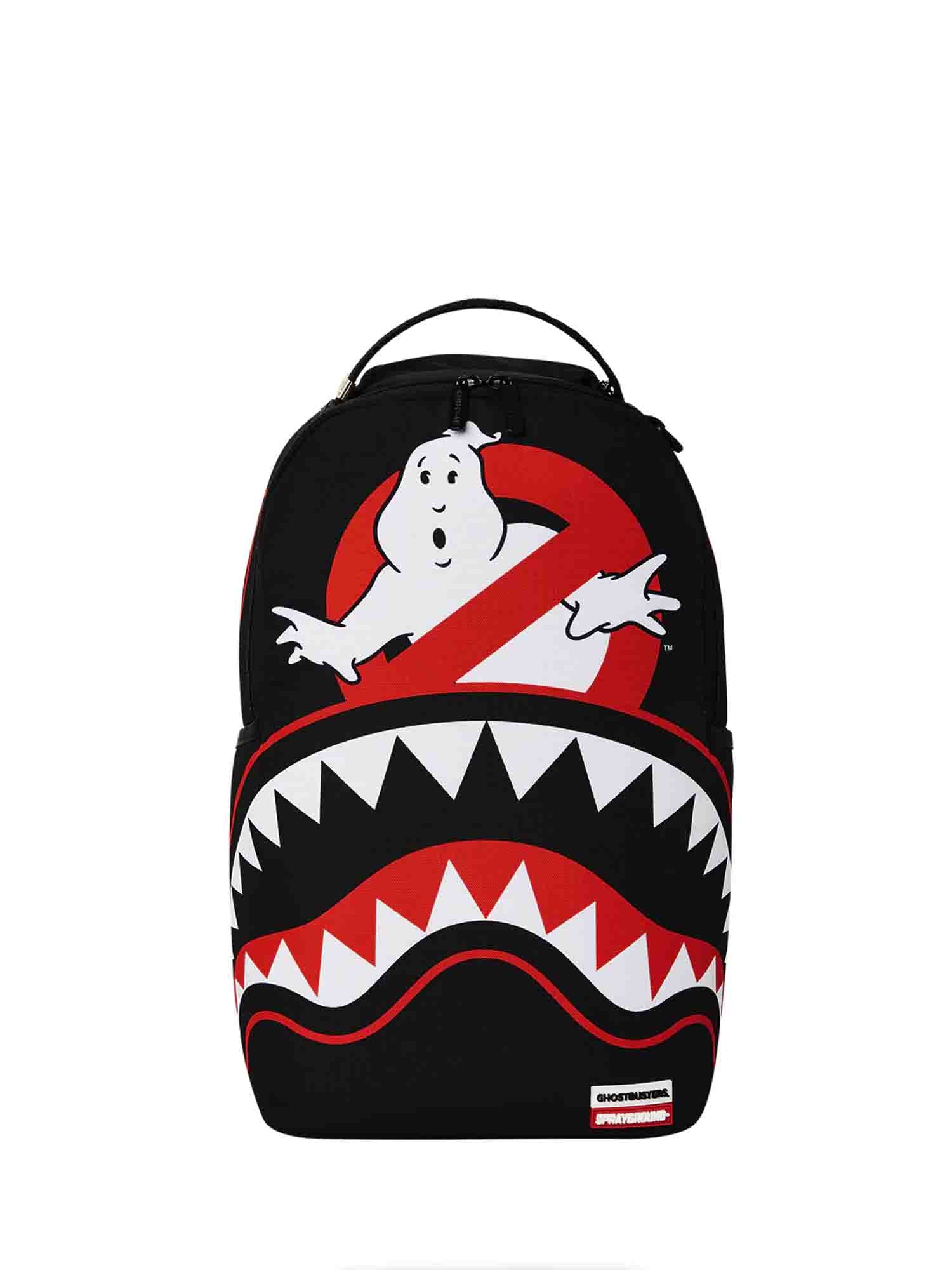 Sprayground GHOSTBUSTERS LOGO AND SHARK MOUTH ZAINO NERO