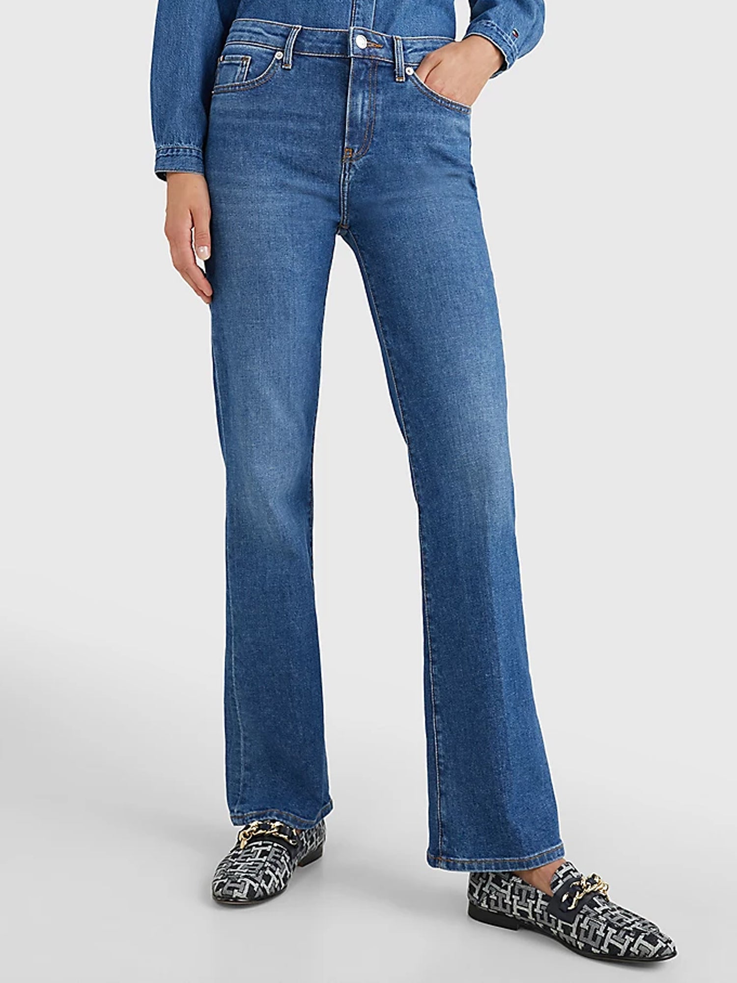 TOMMY HILFIGER JEANS BOOTCUT PATY IN DENIM BLU