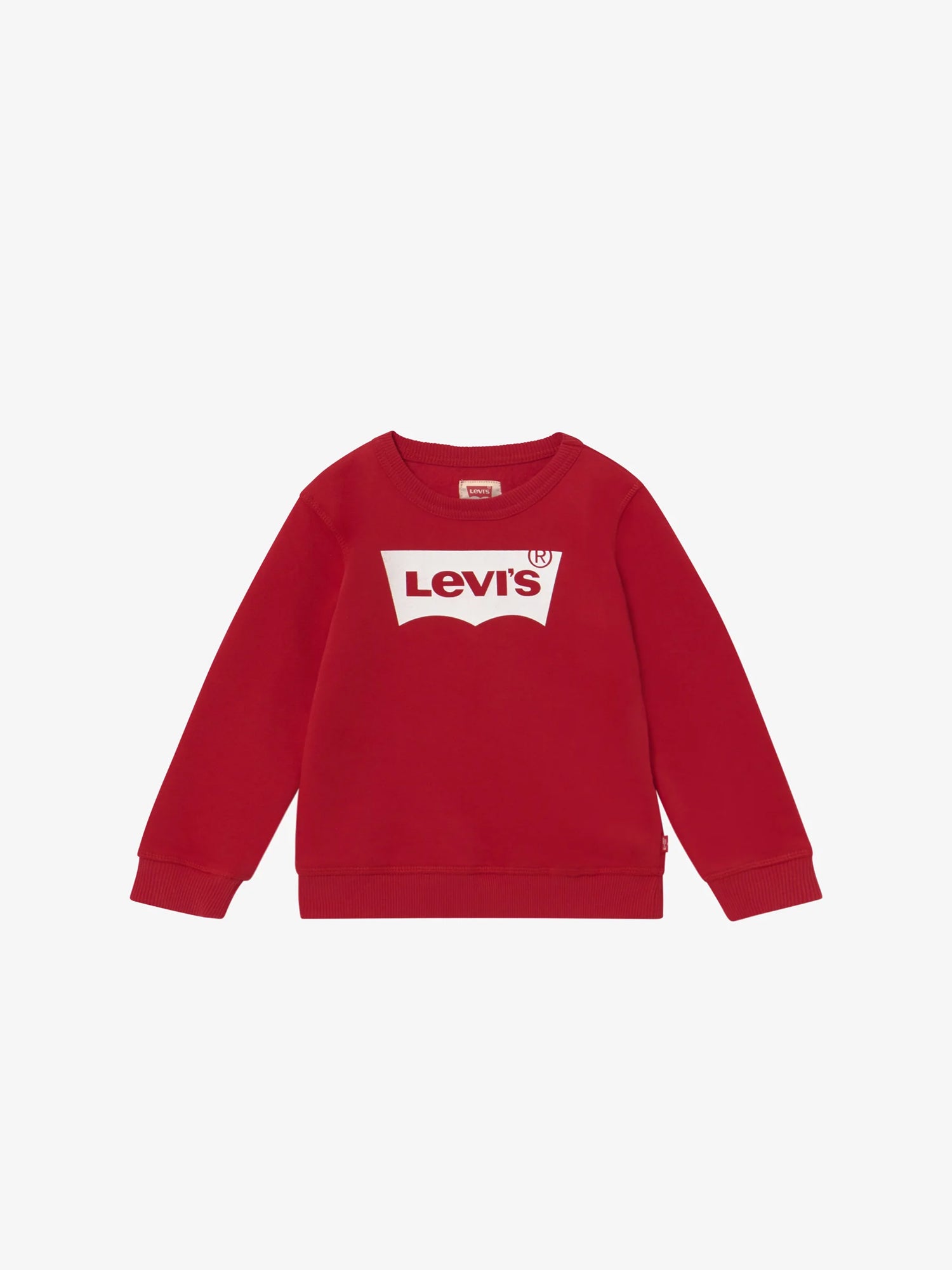 LEVI'S KIDS FELPA GIROCOLLO BATWING CREWNECK ROSSO