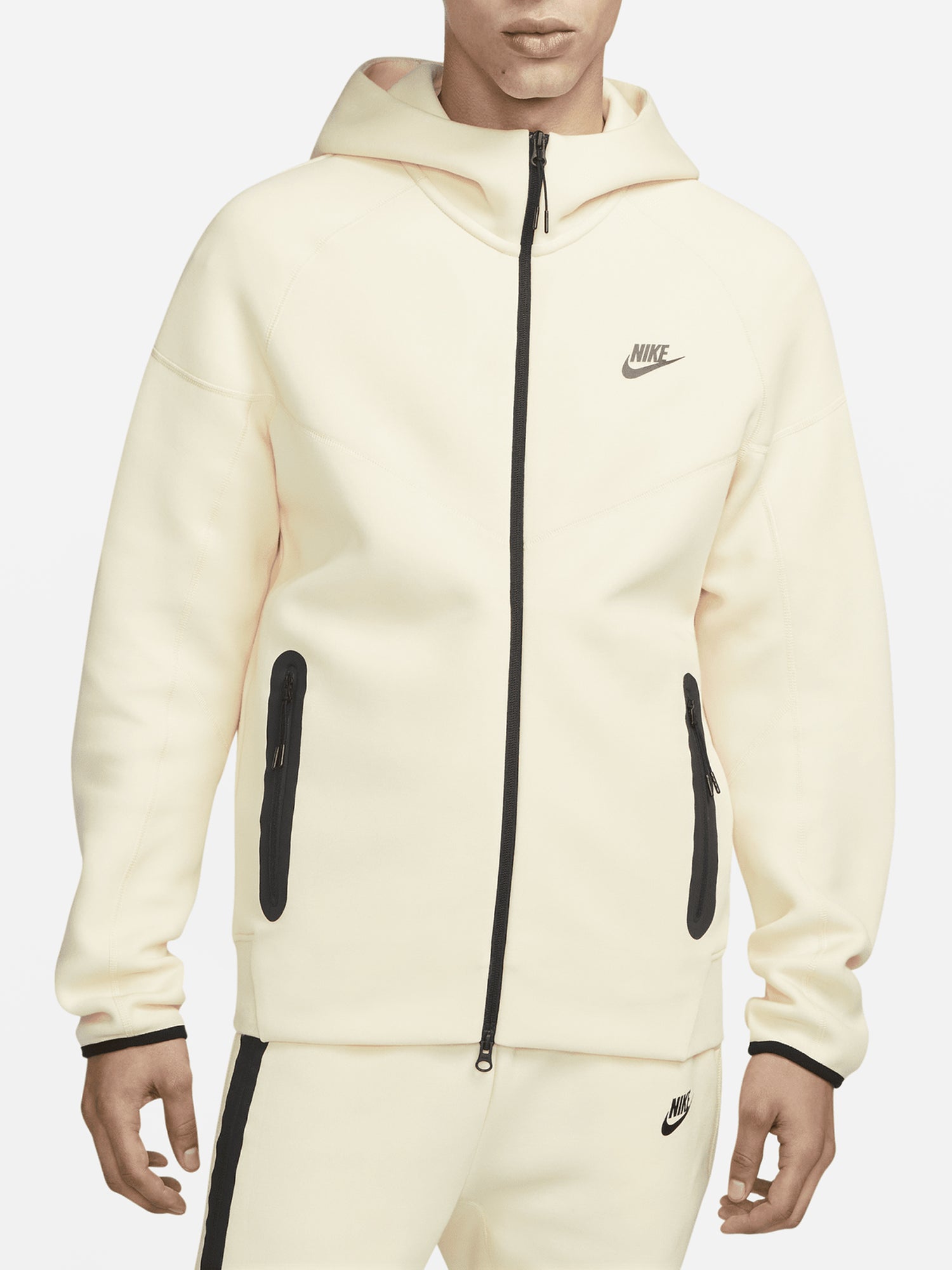 NIKE SPORTSWEAR FELPA WINDRUNNER UOMO BEIGE