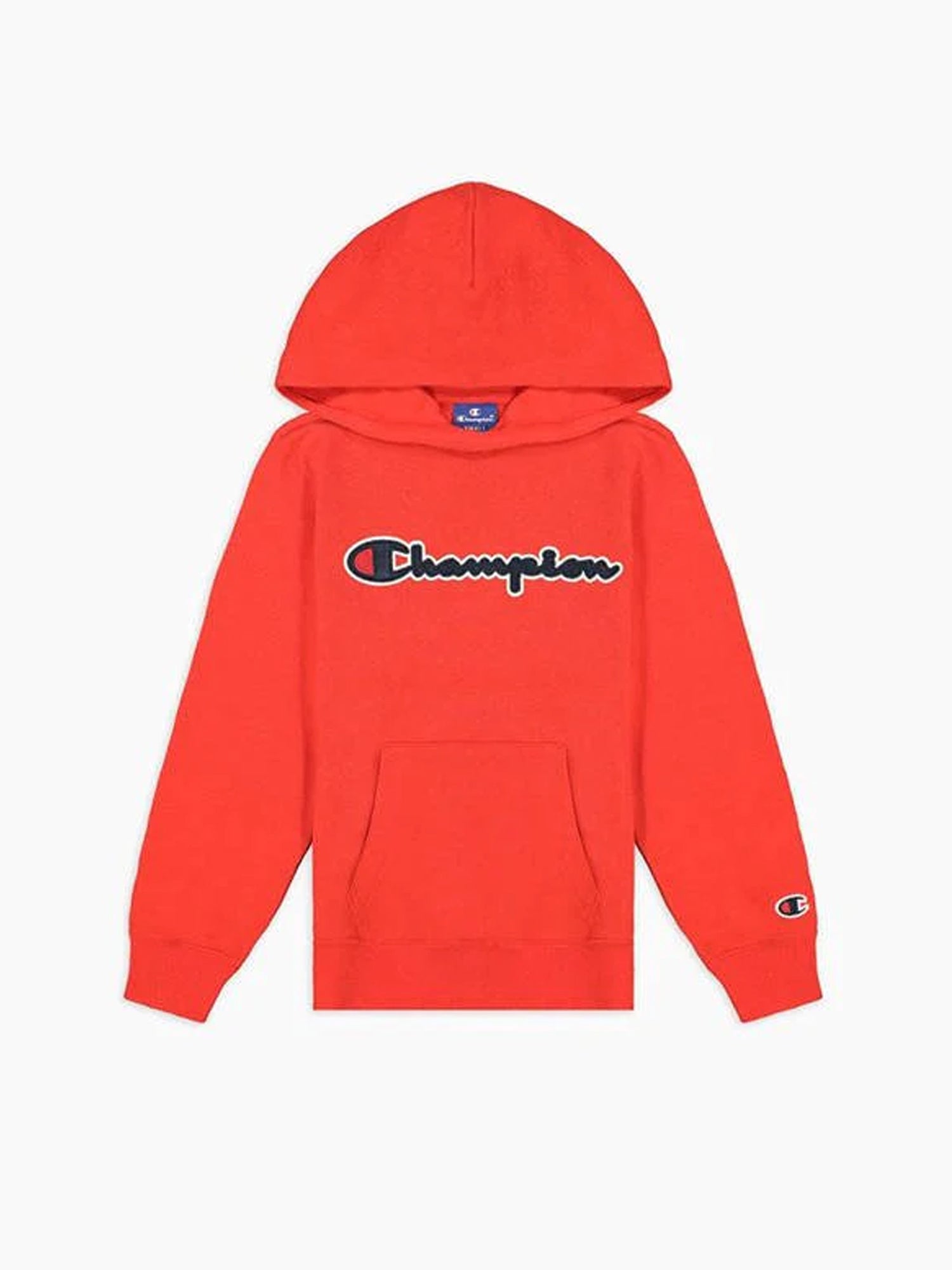 CHAMPION FELPA CON CAPPUCCIO ROSSO