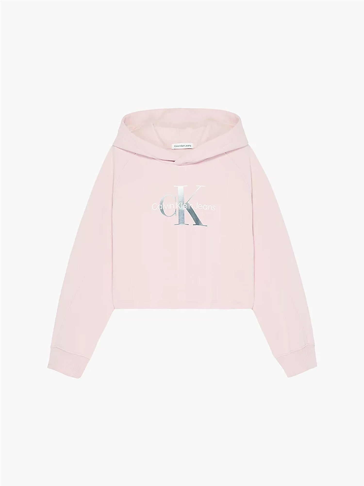 CALVIN KLEIN FELPA CON CAPPUCCIO ROSA