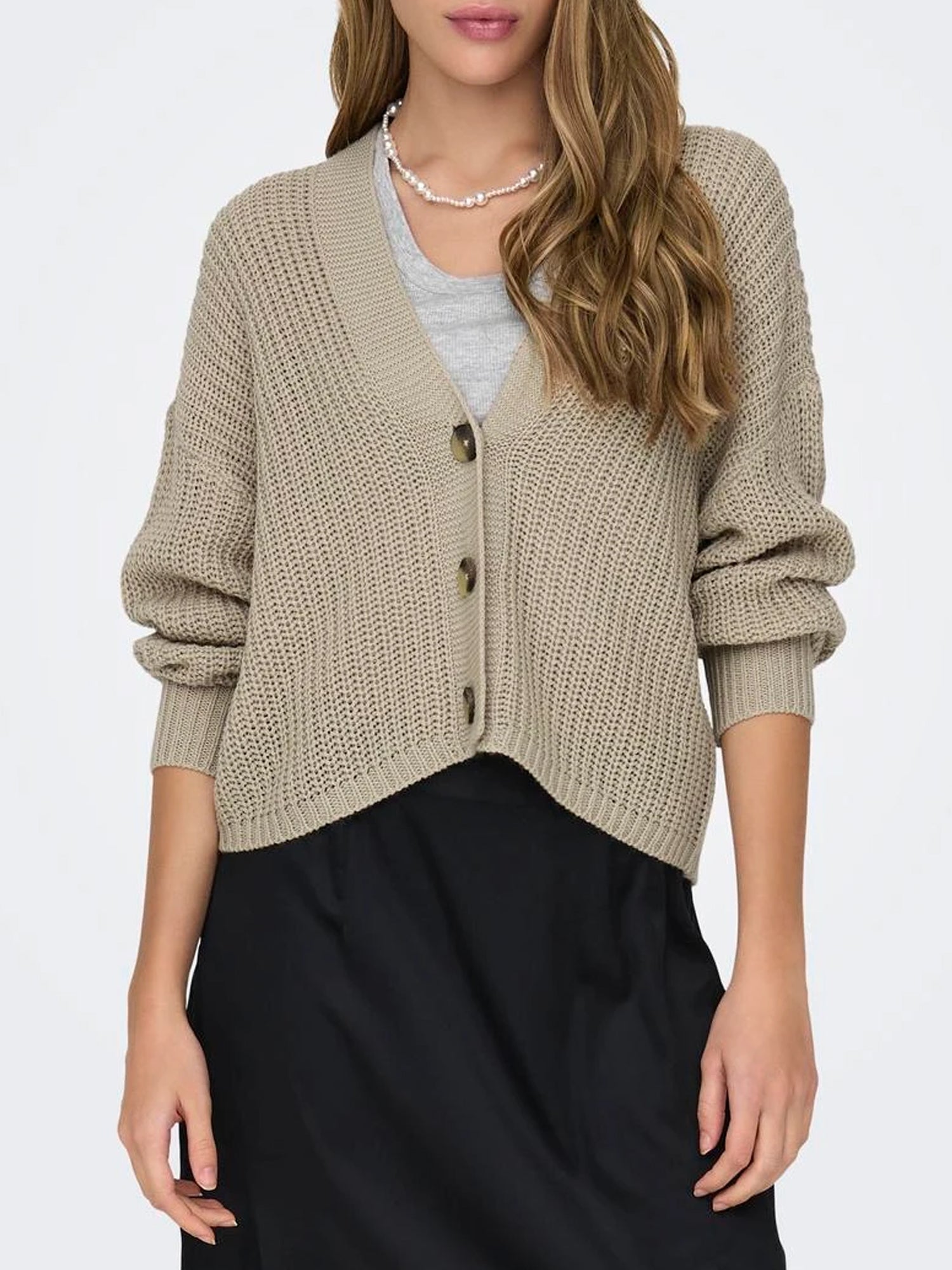 ONLY CARDIGAN CAROL A MAGLIA BEIGE