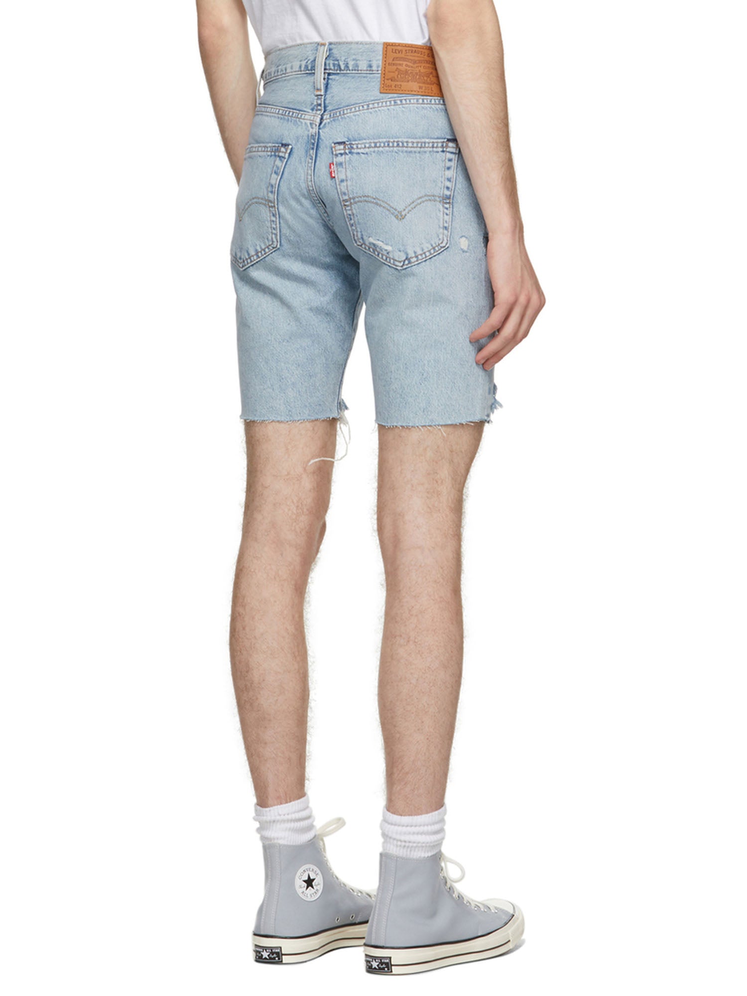 LEVI'S SHORT SLIM IN DENIM BLU CHIARO