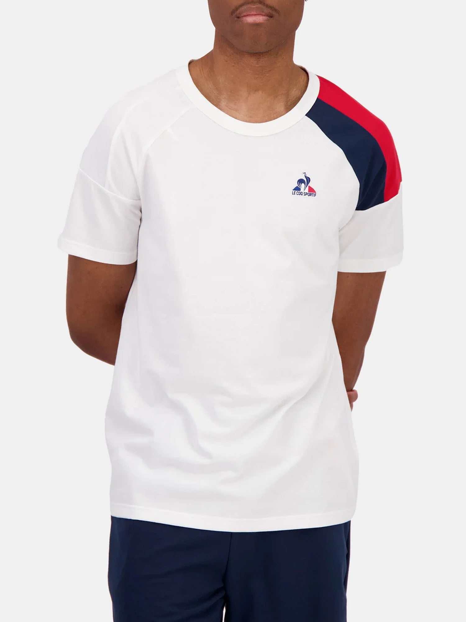 LE COQ SPORTIF T-SHIRT TRI SS N°4 BIANCO