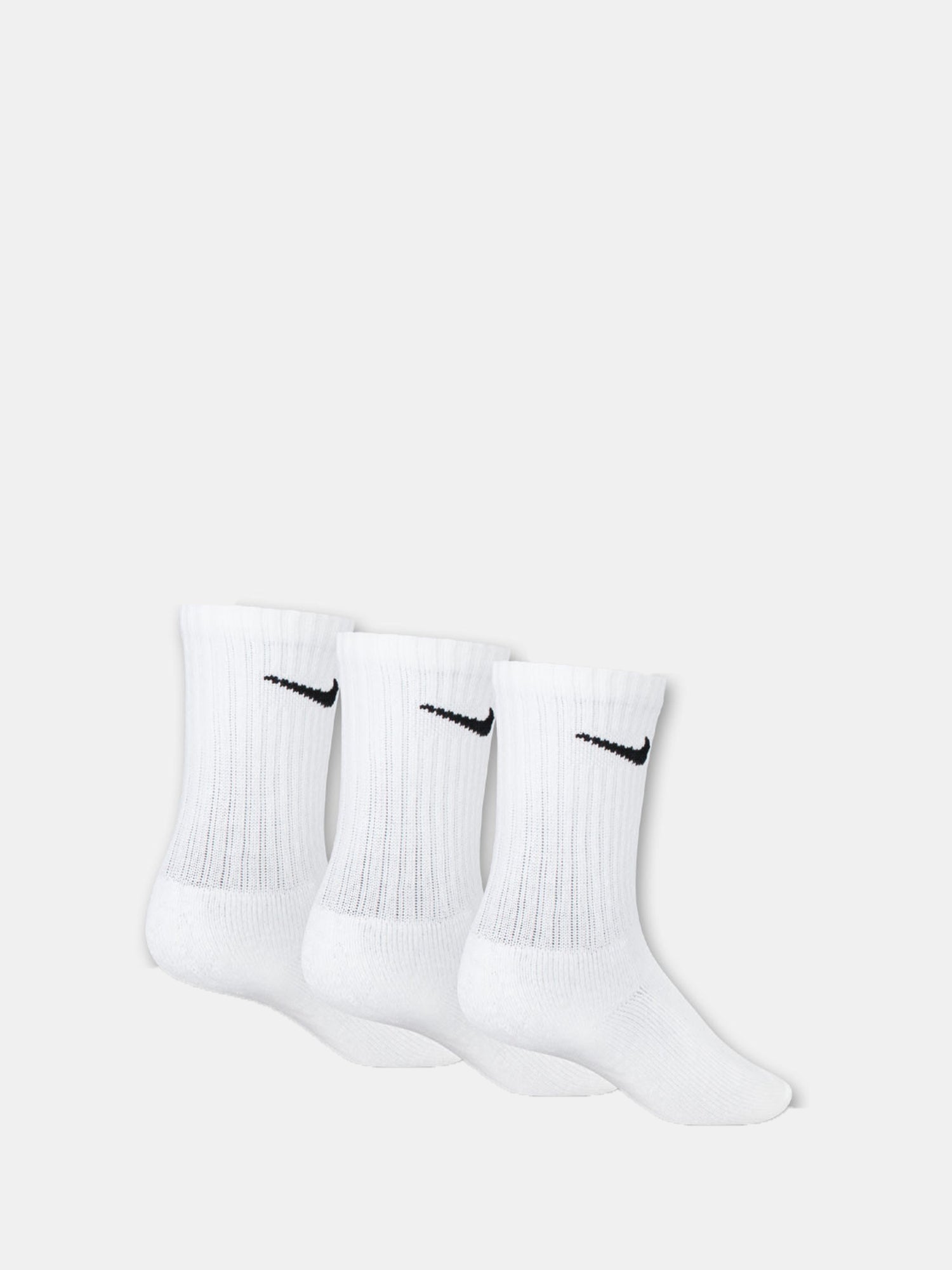 NIKE KIDS CALZE BASIC PACK CREW 3PK BIANCO