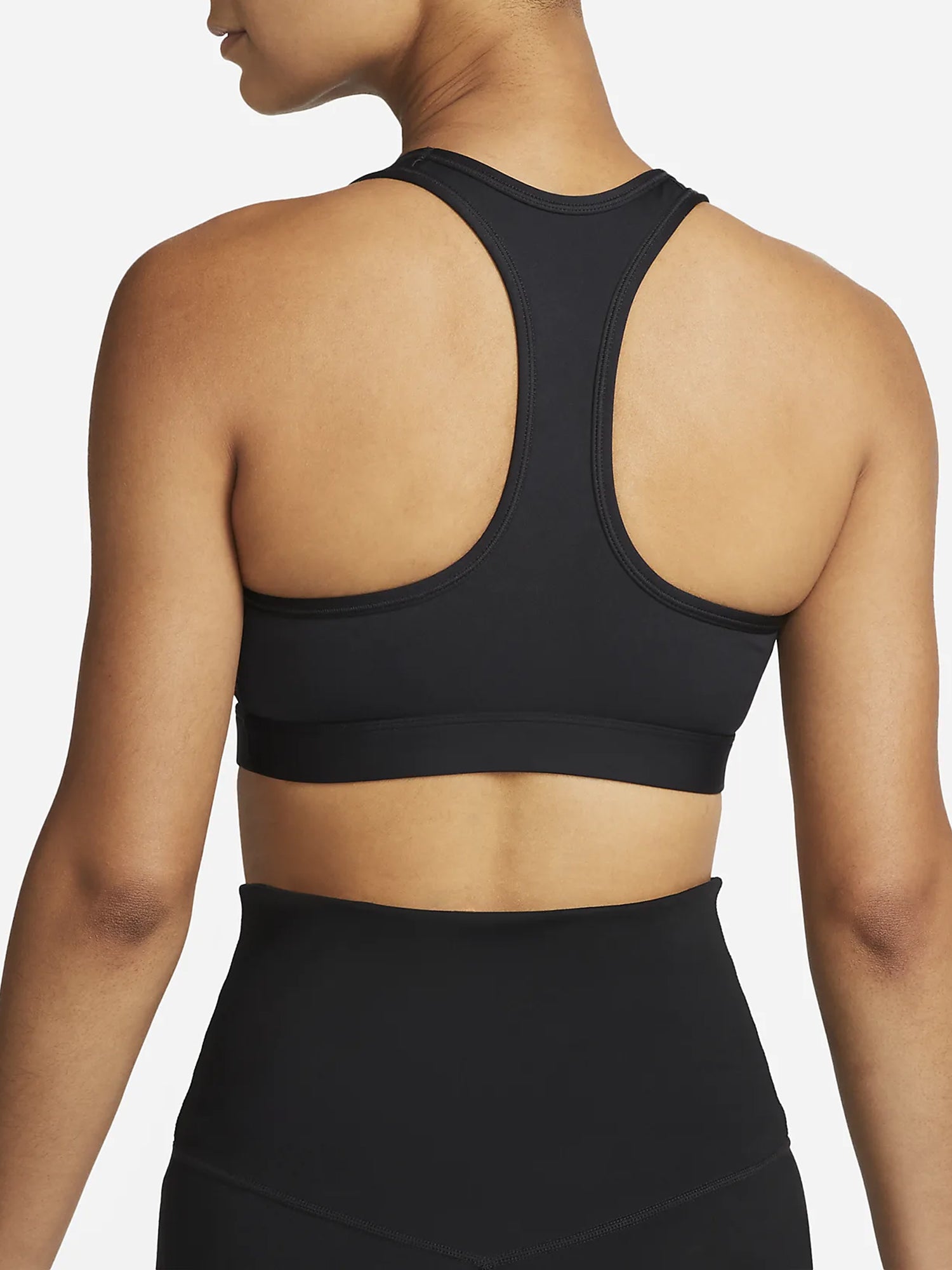 NIKE SWOOSH MEDIUM SUPPORT REGGISENO NERO