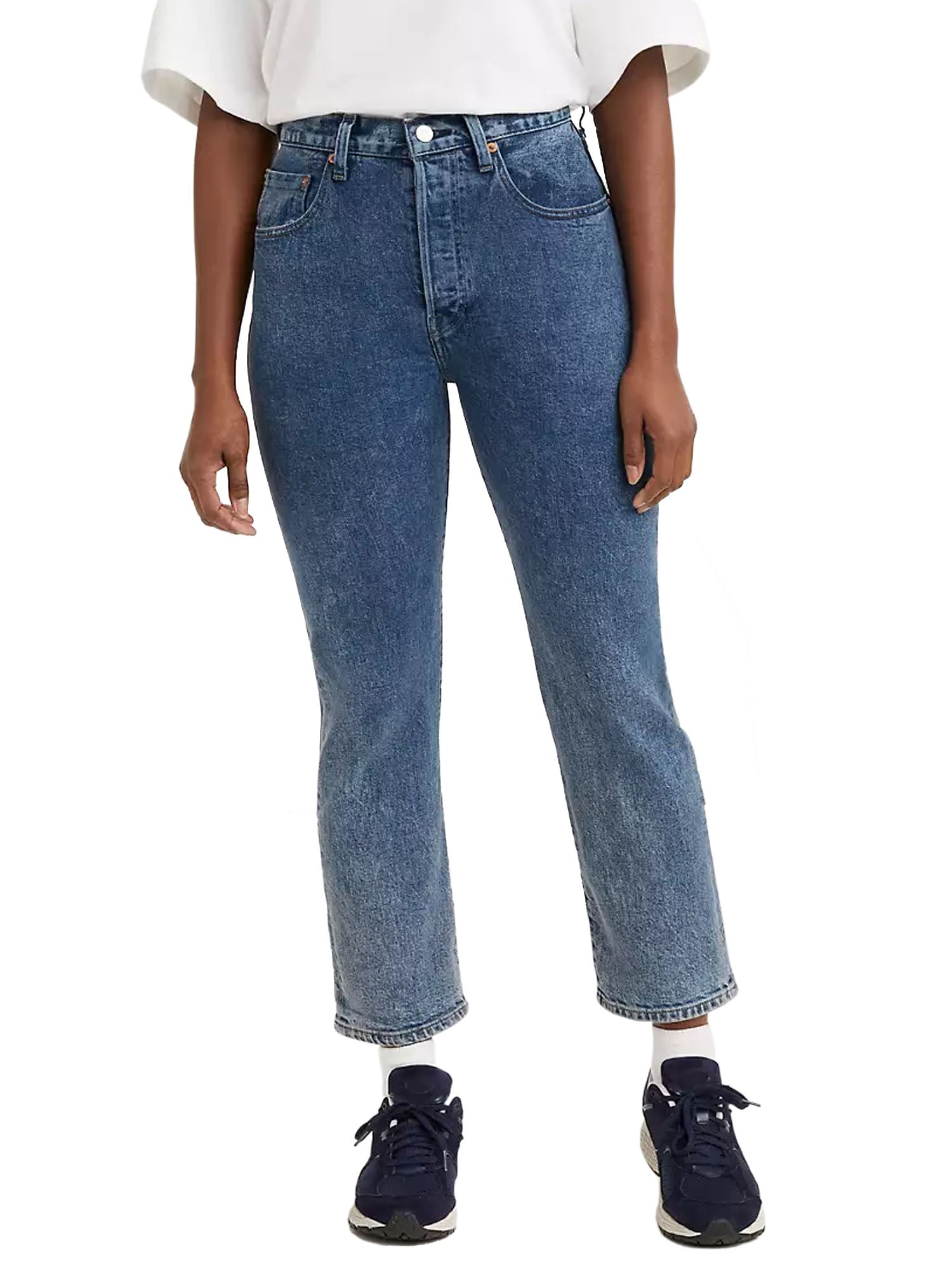 LEVI'S JEANS 501™ CROPPED IN DENIM BLU