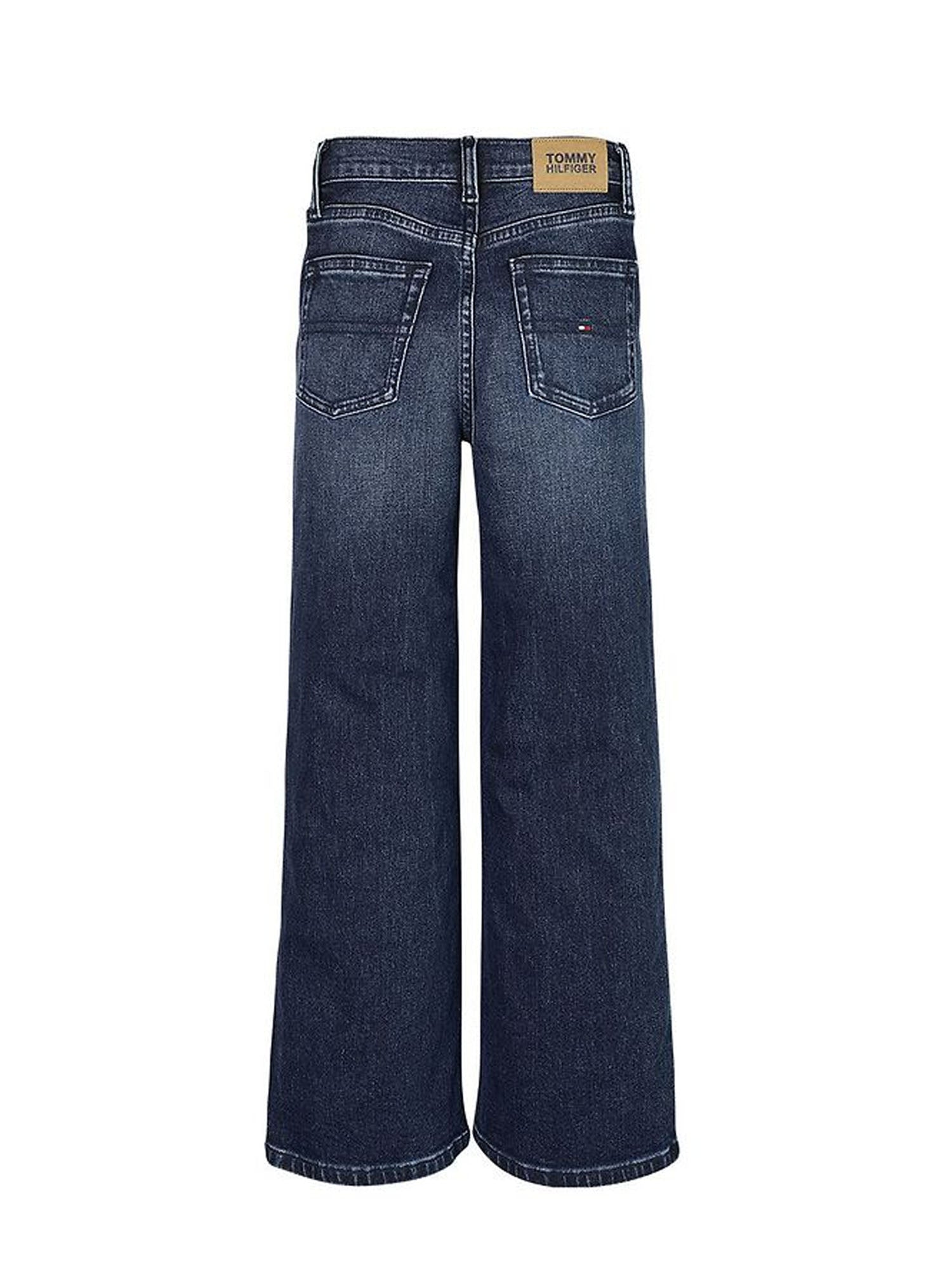 TOMMY HILFIGER KIDS JEANS MABEL WIDE LEG IN DENIM BLU